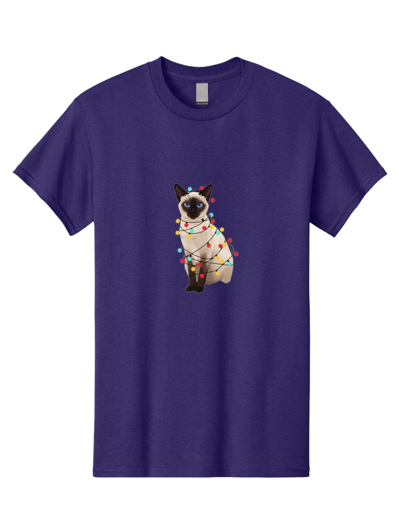 Siamese-Cat-With-Christmas-Lights Men'S Graphic Tee, 100% Cotton, Comfortable Casual Summer Wear, Machine Washable, Vintage Camera, Old Camera, Antique Camera, Black Camera, Classic Photography, Photography Equipment, Nostalgic Device, Bar488 14