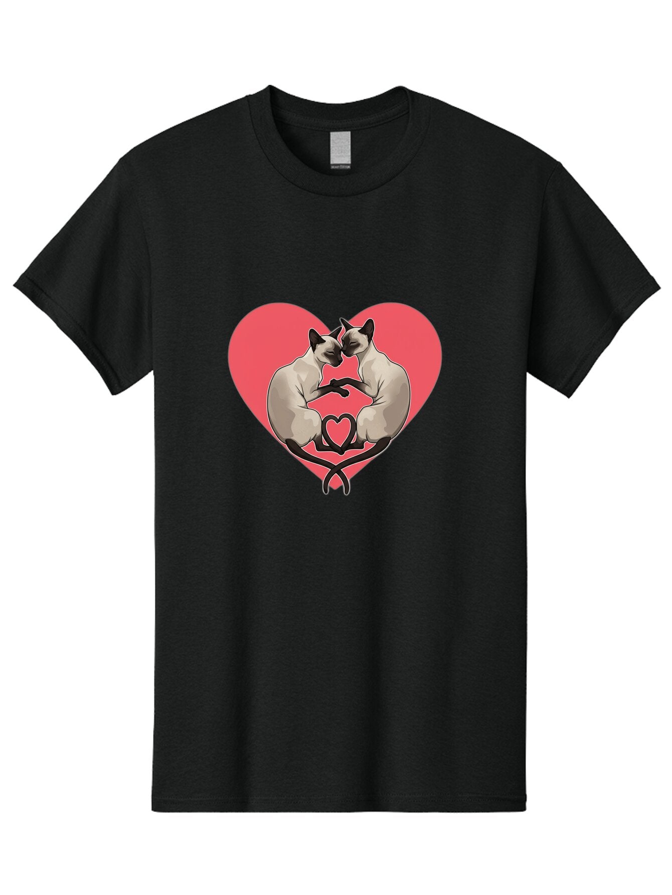 Siamese-Cats-Heart Men'S Graphic Tee, 100% Cotton, Comfortable Casual Summer Wear, Machine Washable, Vintage Camera, Old Camera, Antique Camera, Black Camera, Classic Photography, Photography Equipment, Nostalgic Device, Film Camera, Bar489 4