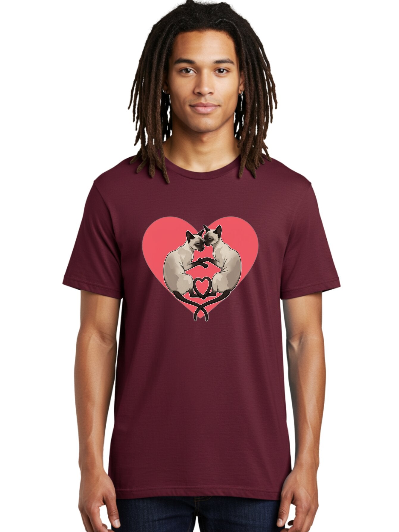 Siamese-Cats-Heart Men'S Graphic Tee, 100% Cotton, Comfortable Casual Summer Wear, Machine Washable, Vintage Camera, Old Camera, Antique Camera, Black Camera, Classic Photography, Photography Equipment, Nostalgic Device, Film Camera, Bar489 16