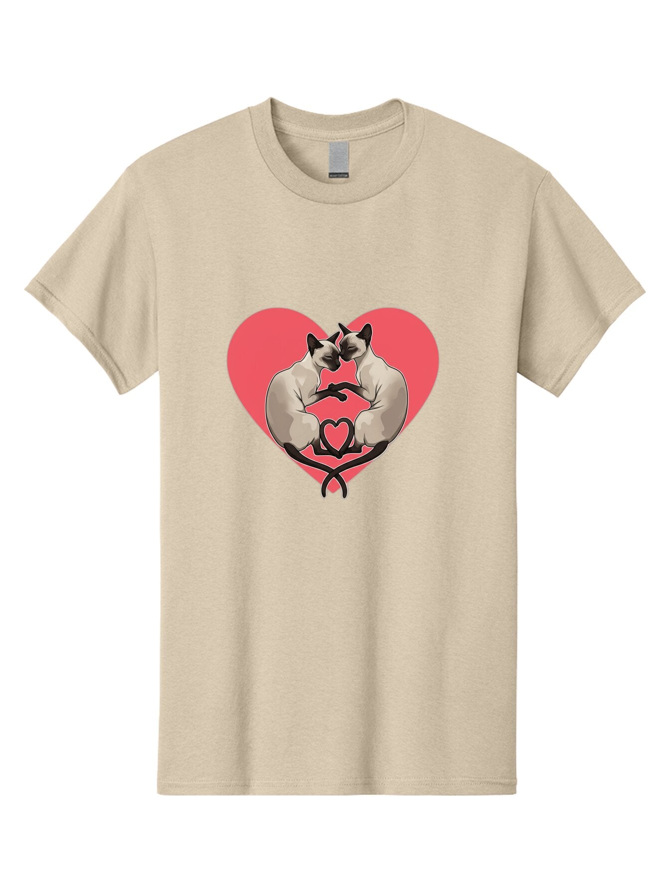 Siamese-Cats-Heart Men'S Graphic Tee, 100% Cotton, Comfortable Casual Summer Wear, Machine Washable, Vintage Camera, Old Camera, Antique Camera, Black Camera, Classic Photography, Photography Equipment, Nostalgic Device, Film Camera, Bar489