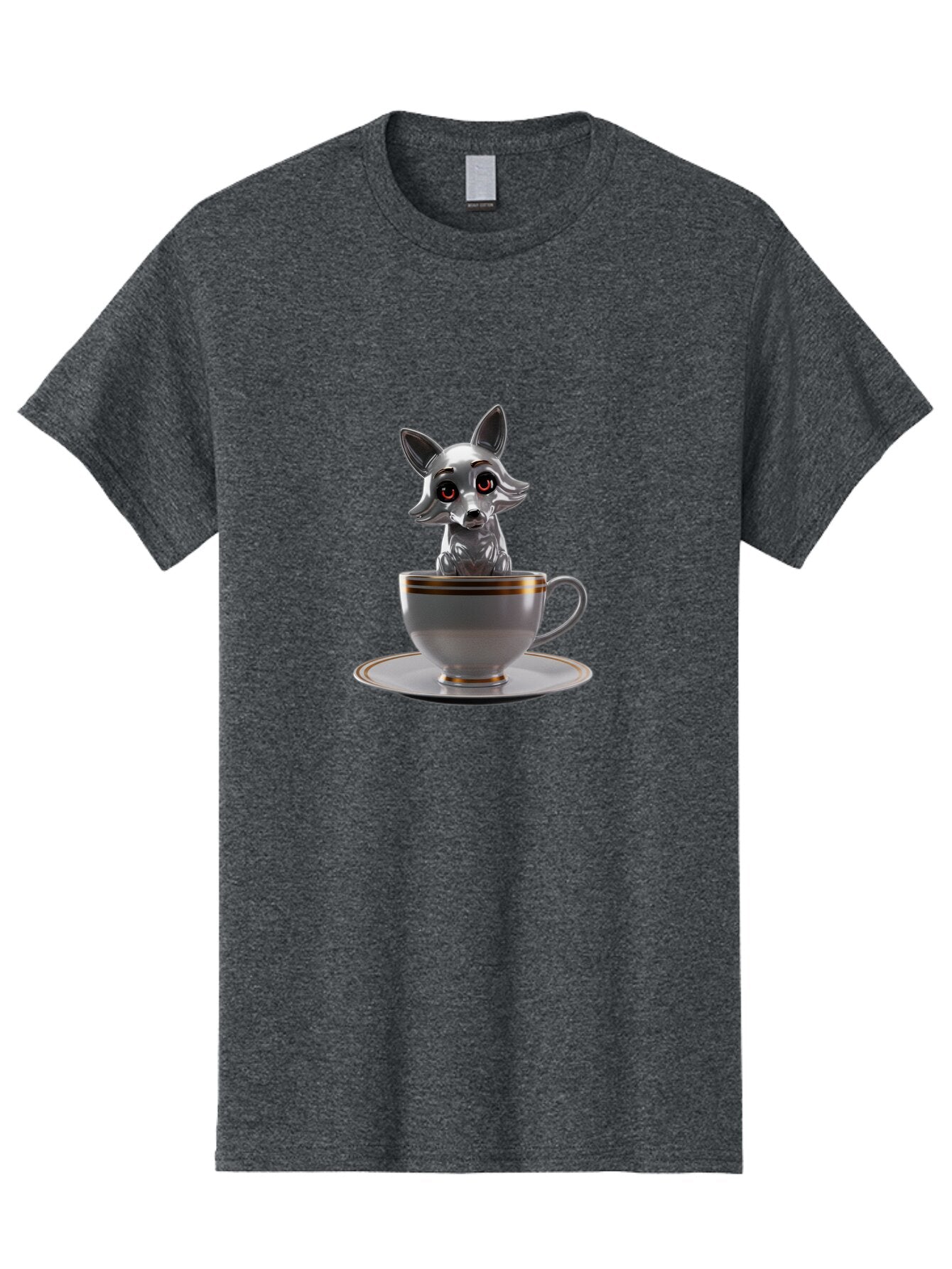 Silver-Fox-In-Cup Men'S Graphic Tee, 100% Cotton, Comfortable Casual Summer Wear, Machine Washable, Vintage Camera, Old Camera, Antique Camera, Black Camera, Classic Photography, Photography Equipment, Nostalgic Device, Film Camera, Camera Art Bar493 7