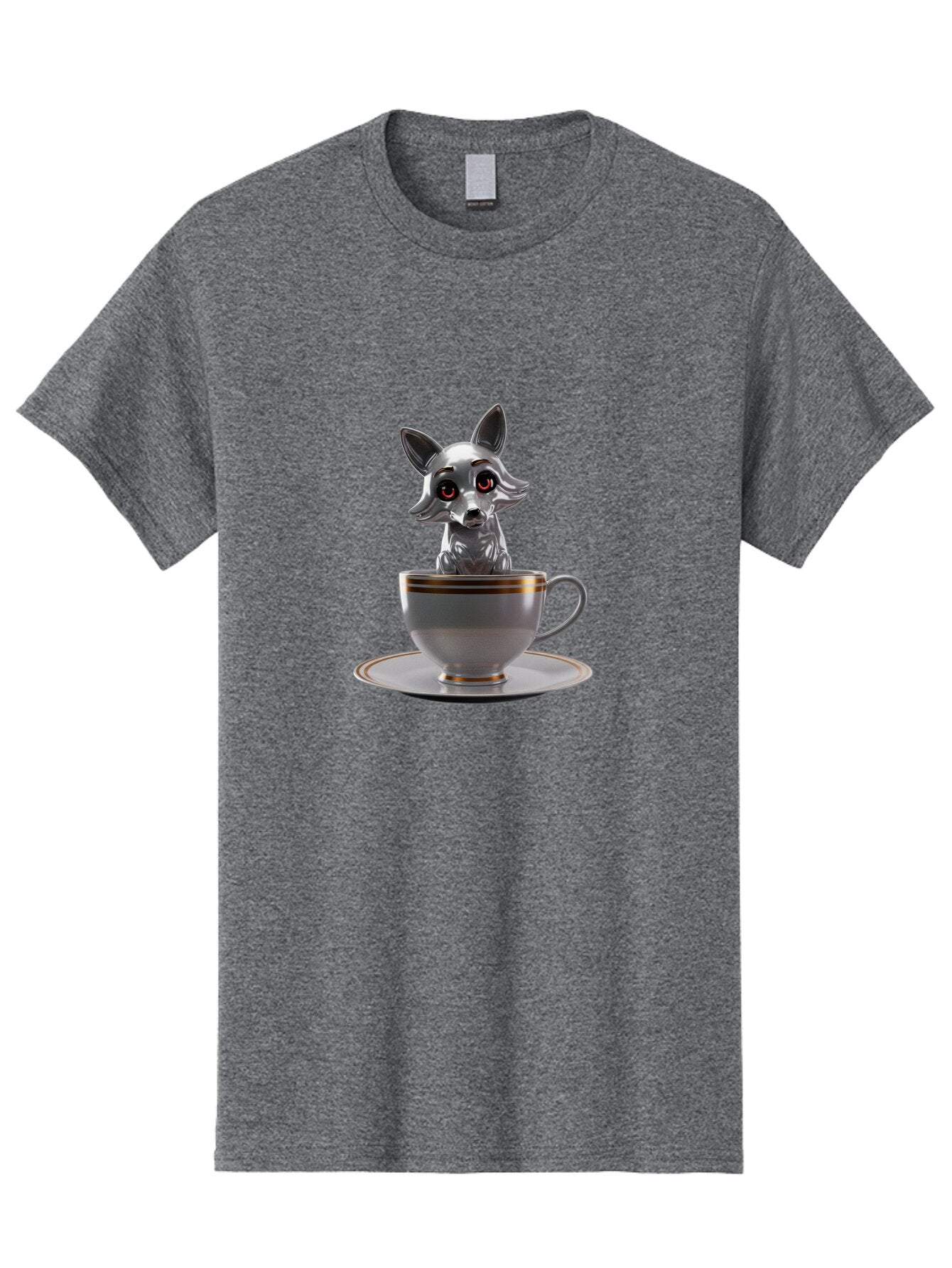 Silver-Fox-In-Cup Men'S Graphic Tee, 100% Cotton, Comfortable Casual Summer Wear, Machine Washable, Vintage Camera, Old Camera, Antique Camera, Black Camera, Classic Photography, Photography Equipment, Nostalgic Device, Film Camera, Camera Art Bar493 8