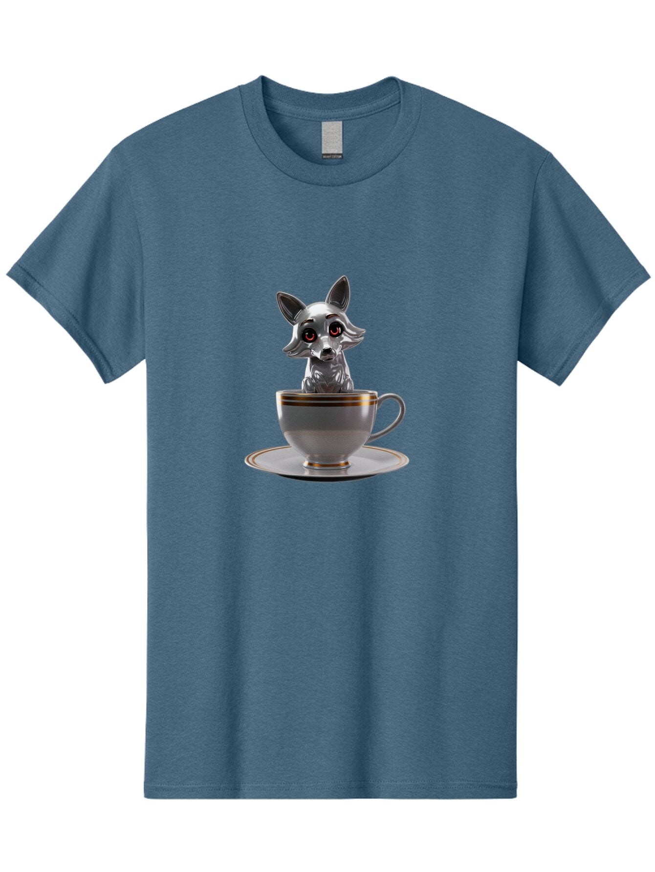Silver-Fox-In-Cup Men'S Graphic Tee, 100% Cotton, Comfortable Casual Summer Wear, Machine Washable, Vintage Camera, Old Camera, Antique Camera, Black Camera, Classic Photography, Photography Equipment, Nostalgic Device, Film Camera, Camera Art Bar493 13