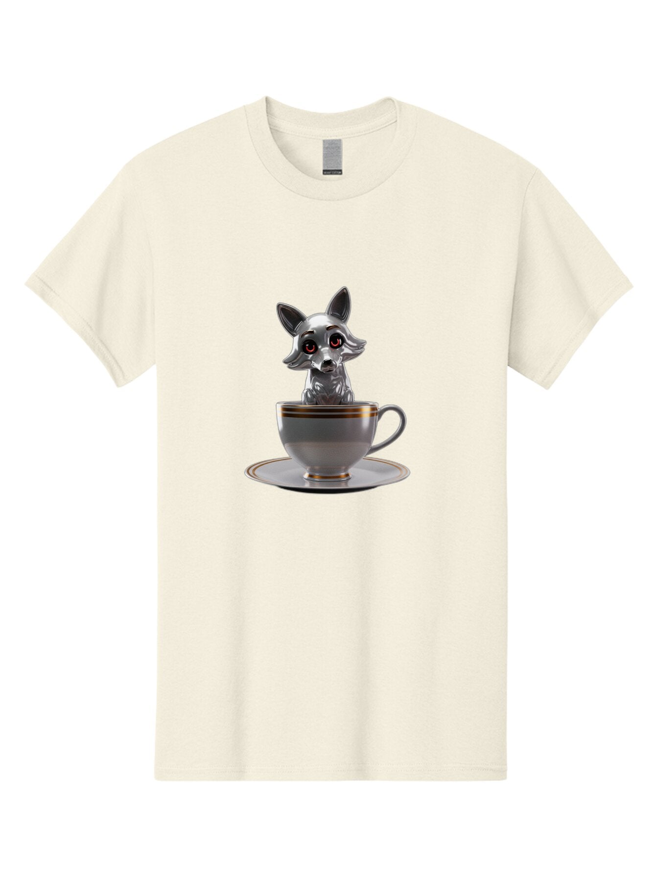 Silver-Fox-In-Cup Men'S Graphic Tee, 100% Cotton, Comfortable Casual Summer Wear, Machine Washable, Vintage Camera, Old Camera, Antique Camera, Black Camera, Classic Photography, Photography Equipment, Nostalgic Device, Film Camera, Camera Art Bar493