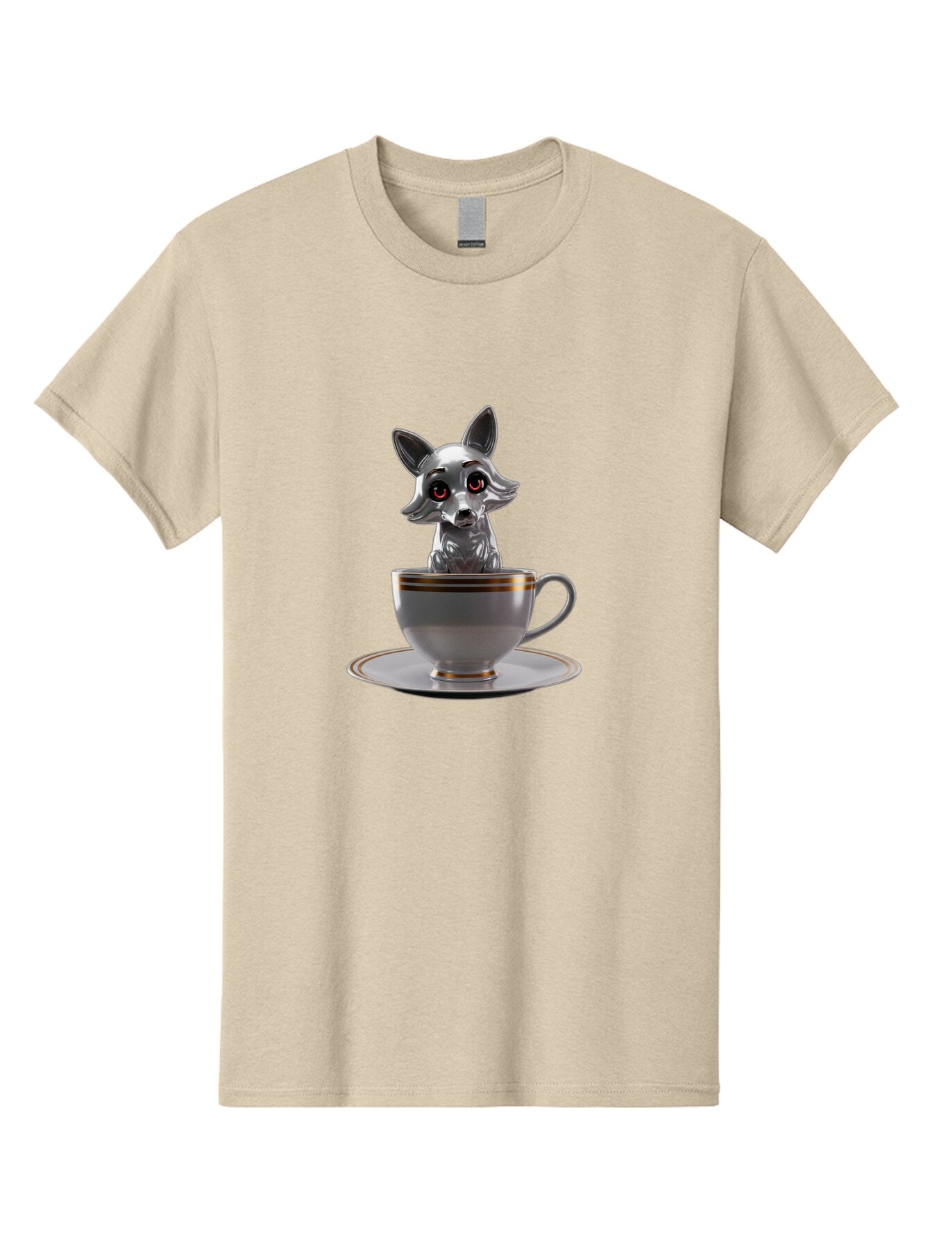 Silver-Fox-In-Cup Men'S Graphic Tee, 100% Cotton, Comfortable Casual Summer Wear, Machine Washable, Vintage Camera, Old Camera, Antique Camera, Black Camera, Classic Photography, Photography Equipment, Nostalgic Device, Film Camera, Camera Art Bar493 4