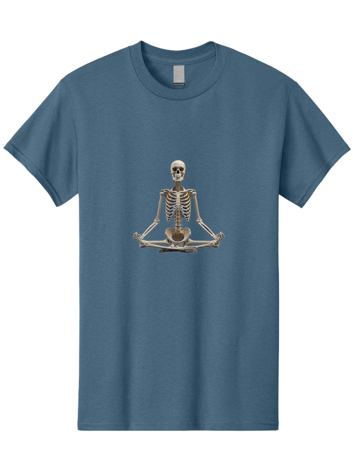 Skeleton-In-Lotus-Position Men'S Graphic Tee, 100% Cotton, Comfortable Casual Summer Wear, Machine Washable, Vintage Camera, Old Camera, Antique Camera, Black Camera, Classic Photography, Photography Equipment, Nostalgic Device, Film Camera, Bar495 5