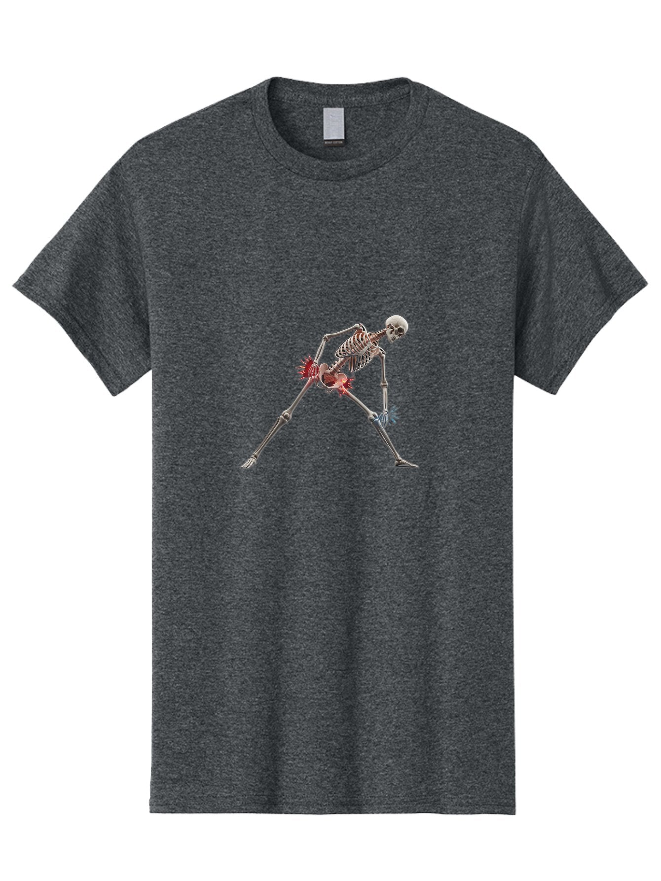 Skeleton-In-Warrior-Pose Men'S Graphic Tee, 100% Cotton, Comfortable Casual Summer Wear, Machine Washable, Vintage Camera, Old Camera, Antique Camera, Black Camera, Classic Photography, Photography Equipment, Nostalgic Device, Film Camera, Bar496