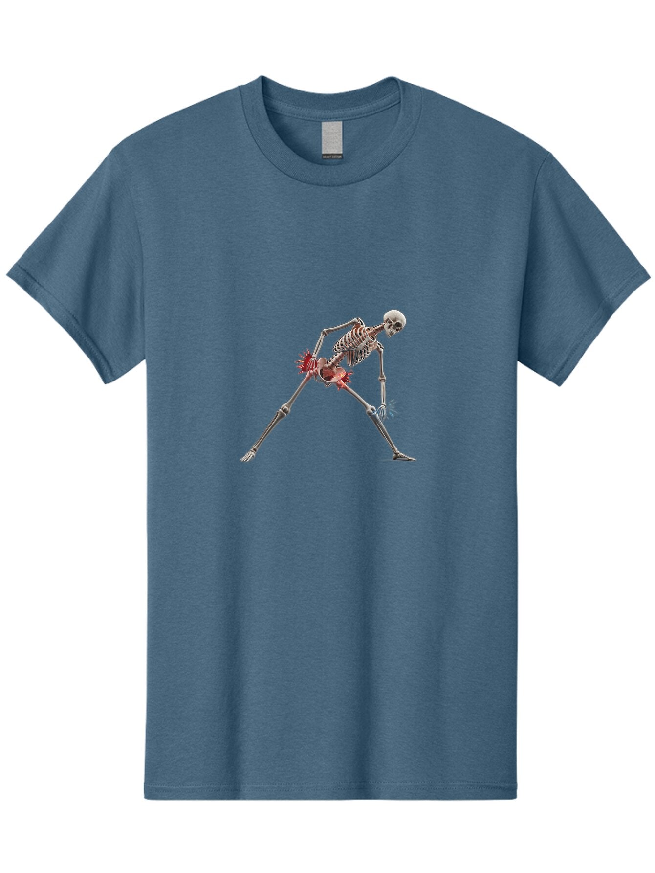 Skeleton-In-Warrior-Pose Men'S Graphic Tee, 100% Cotton, Comfortable Casual Summer Wear, Machine Washable, Vintage Camera, Old Camera, Antique Camera, Black Camera, Classic Photography, Photography Equipment, Nostalgic Device, Film Camera, Bar496 7