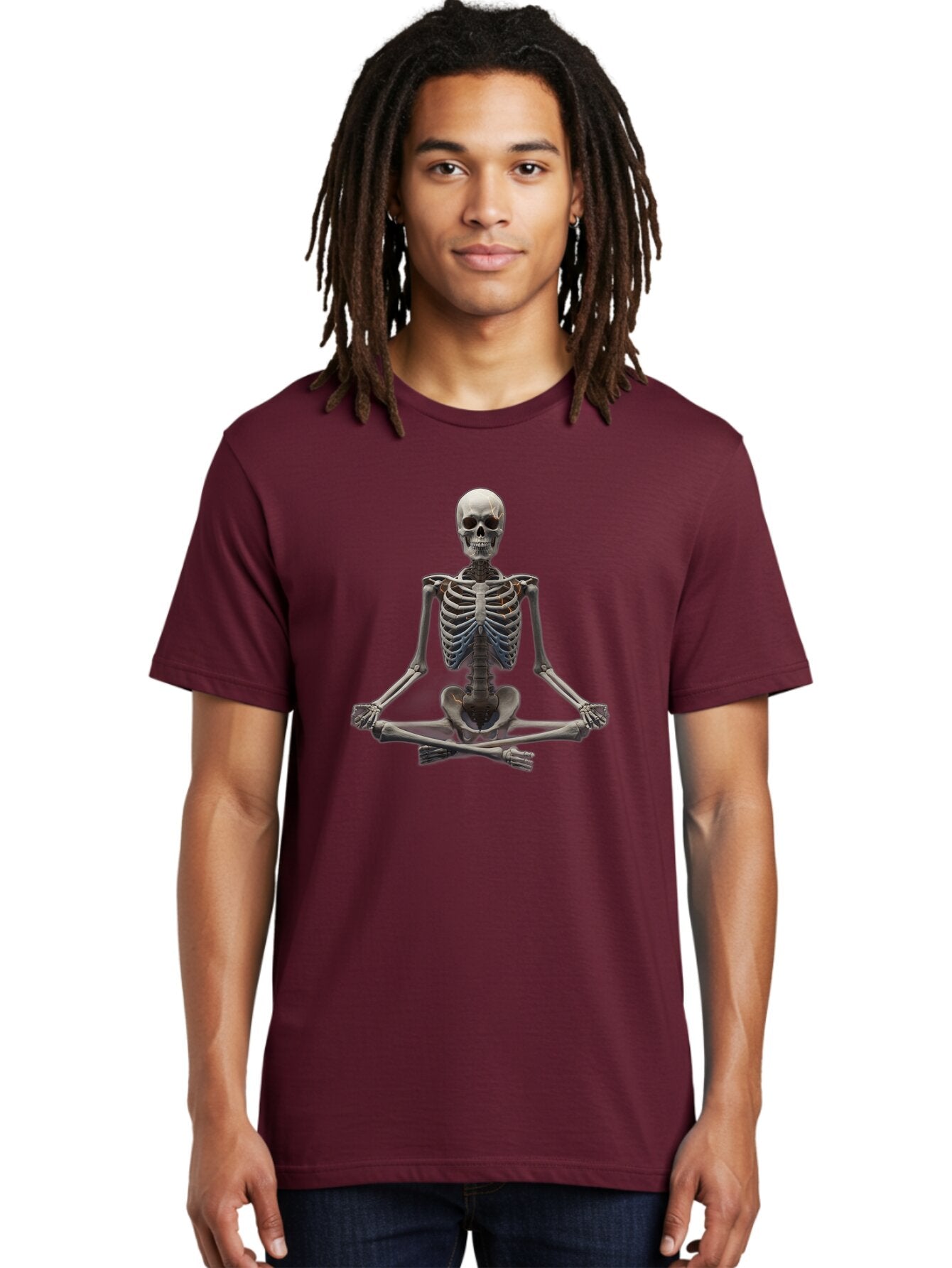 Skeleton-Meditating Men'S Graphic Tee, 100% Cotton, Comfortable Casual Summer Wear, Machine Washable, Vintage Camera, Old Camera, Antique Camera, Black Camera, Classic Photography, Photography Equipment, Nostalgic Device, Film Camera, Bar497 26