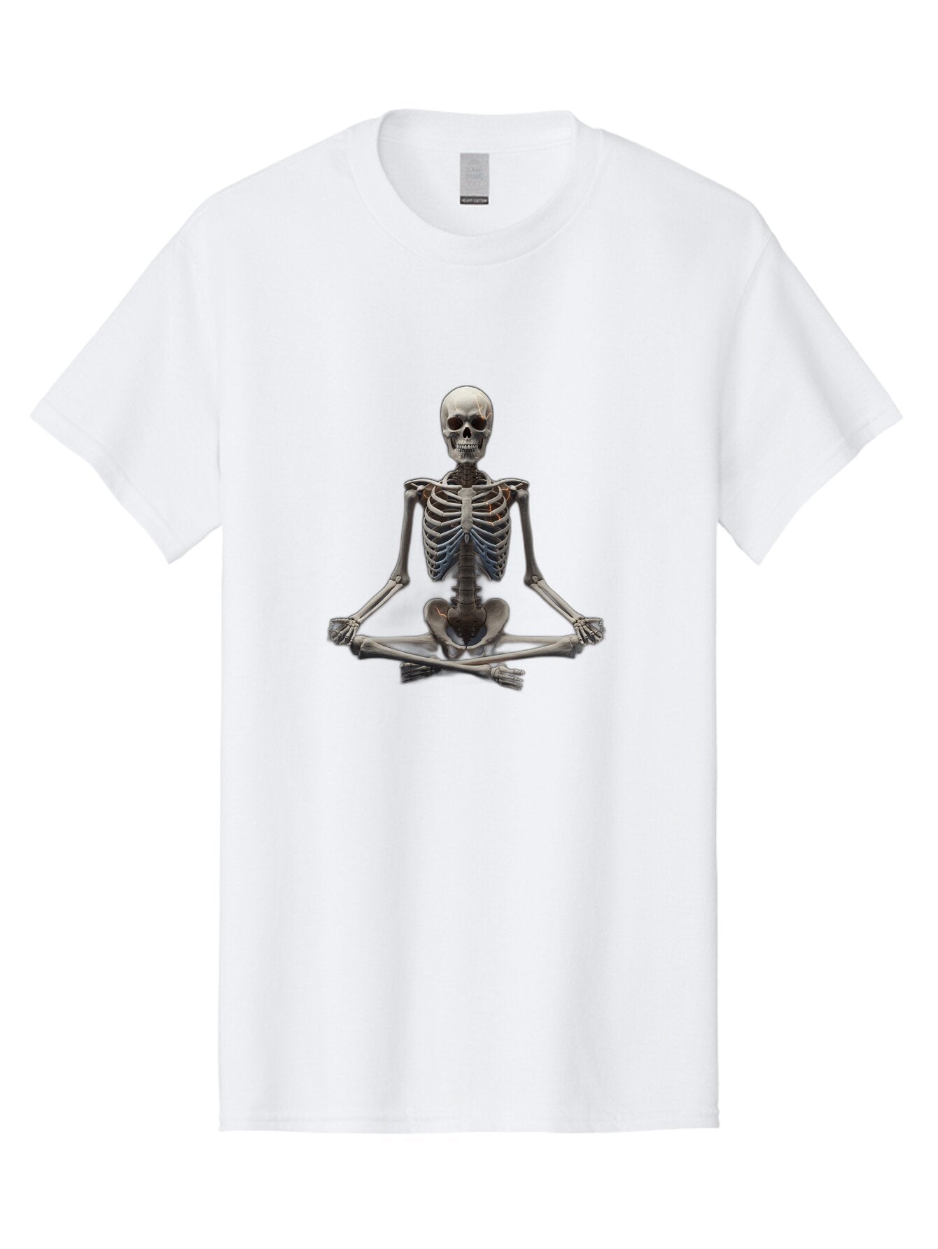 Skeleton-Meditating Men'S Graphic Tee, 100% Cotton, Comfortable Casual Summer Wear, Machine Washable, Vintage Camera, Old Camera, Antique Camera, Black Camera, Classic Photography, Photography Equipment, Nostalgic Device, Film Camera, Bar497