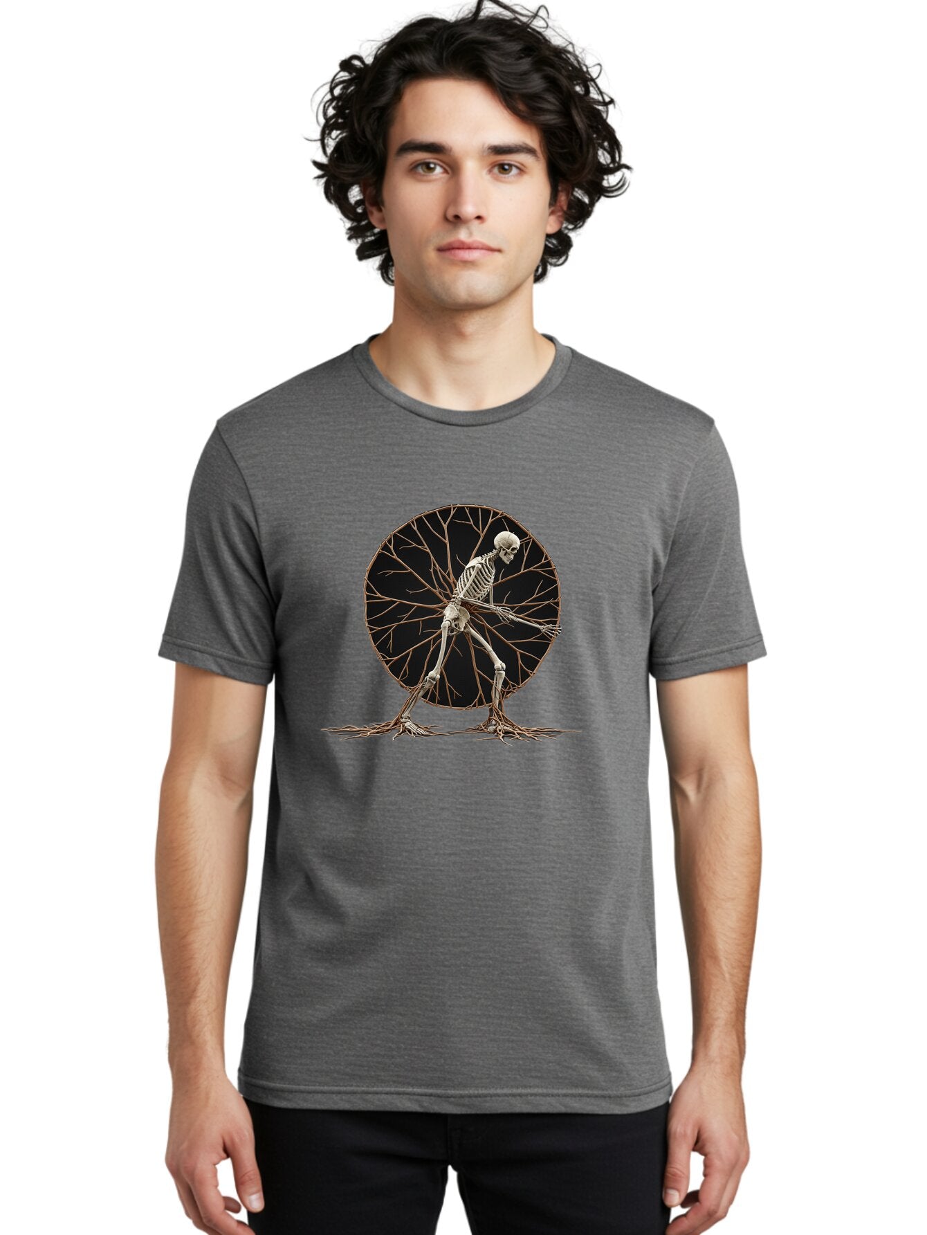 Skeleton-Tree-Man Men'S Graphic Tee, 100% Cotton, Comfortable Casual Summer Wear, Machine Washable, Vintage Camera, Old Camera, Antique Camera, Black Camera, Classic Photography, Photography Equipment, Nostalgic Device, Film Camera, Camera Art Bar498 21