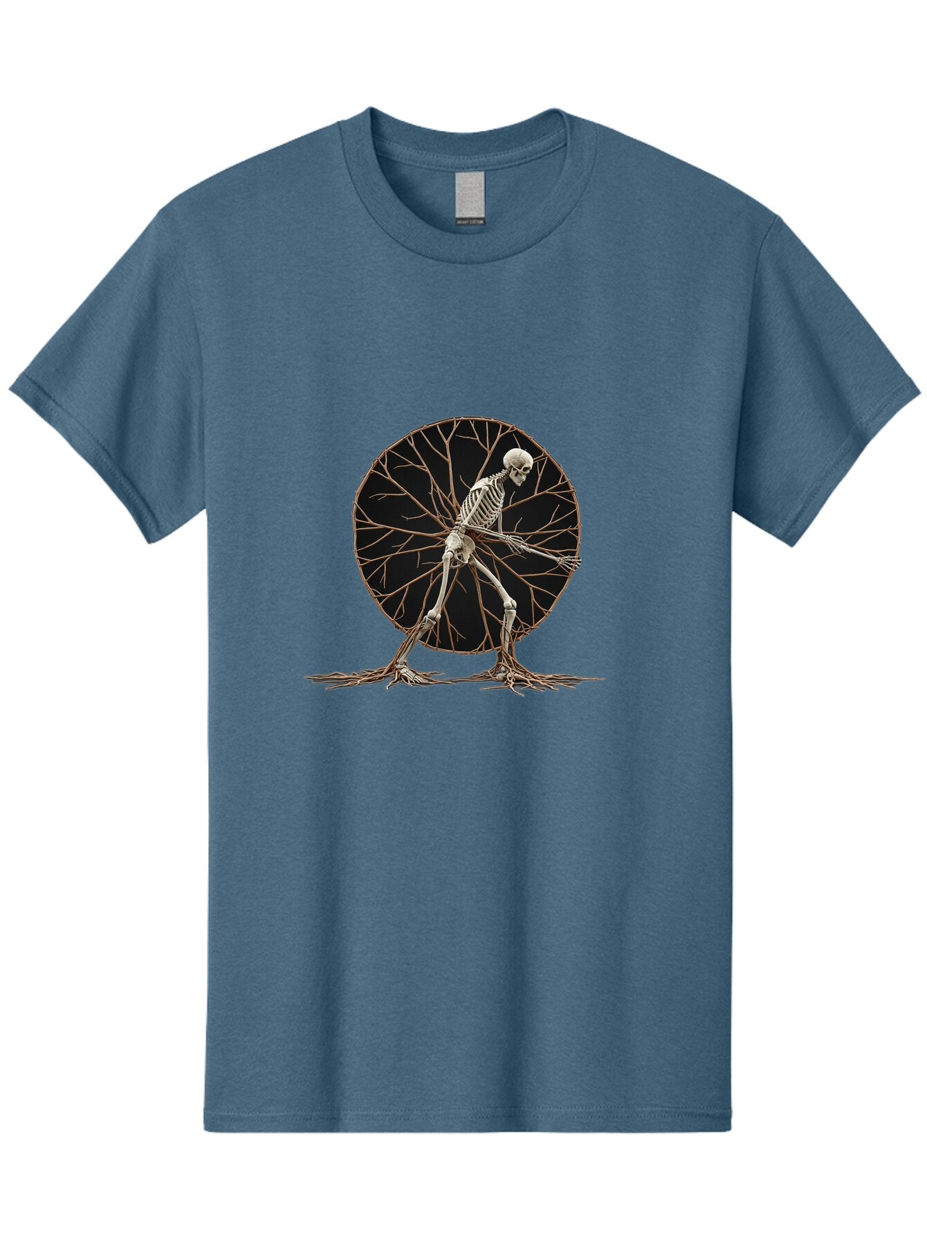Skeleton-Tree-Man Men'S Graphic Tee, 100% Cotton, Comfortable Casual Summer Wear, Machine Washable, Vintage Camera, Old Camera, Antique Camera, Black Camera, Classic Photography, Photography Equipment, Nostalgic Device, Film Camera, Camera Art Bar498 4