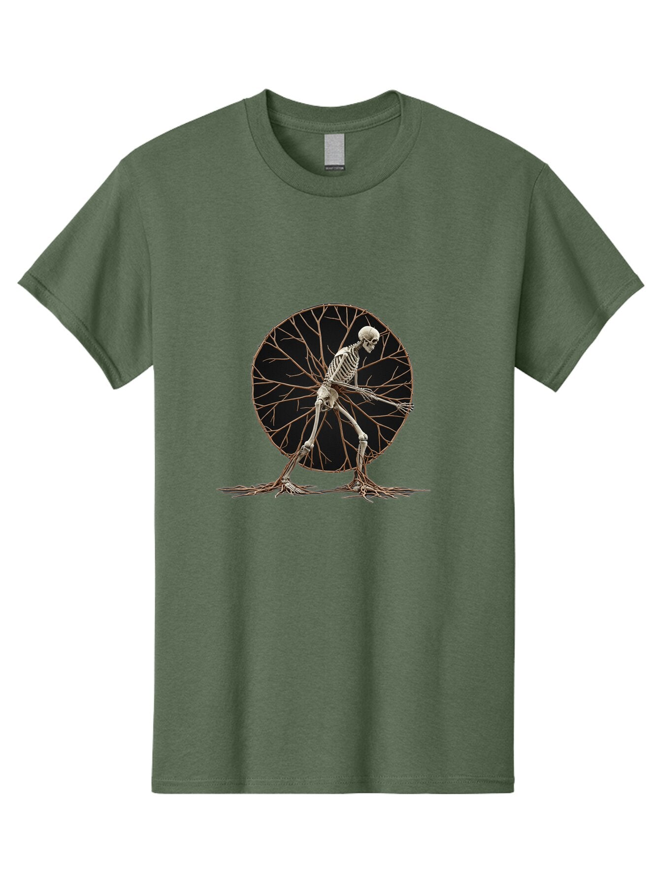 Skeleton-Tree-Man Men'S Graphic Tee, 100% Cotton, Comfortable Casual Summer Wear, Machine Washable, Vintage Camera, Old Camera, Antique Camera, Black Camera, Classic Photography, Photography Equipment, Nostalgic Device, Film Camera, Camera Art Bar498 7