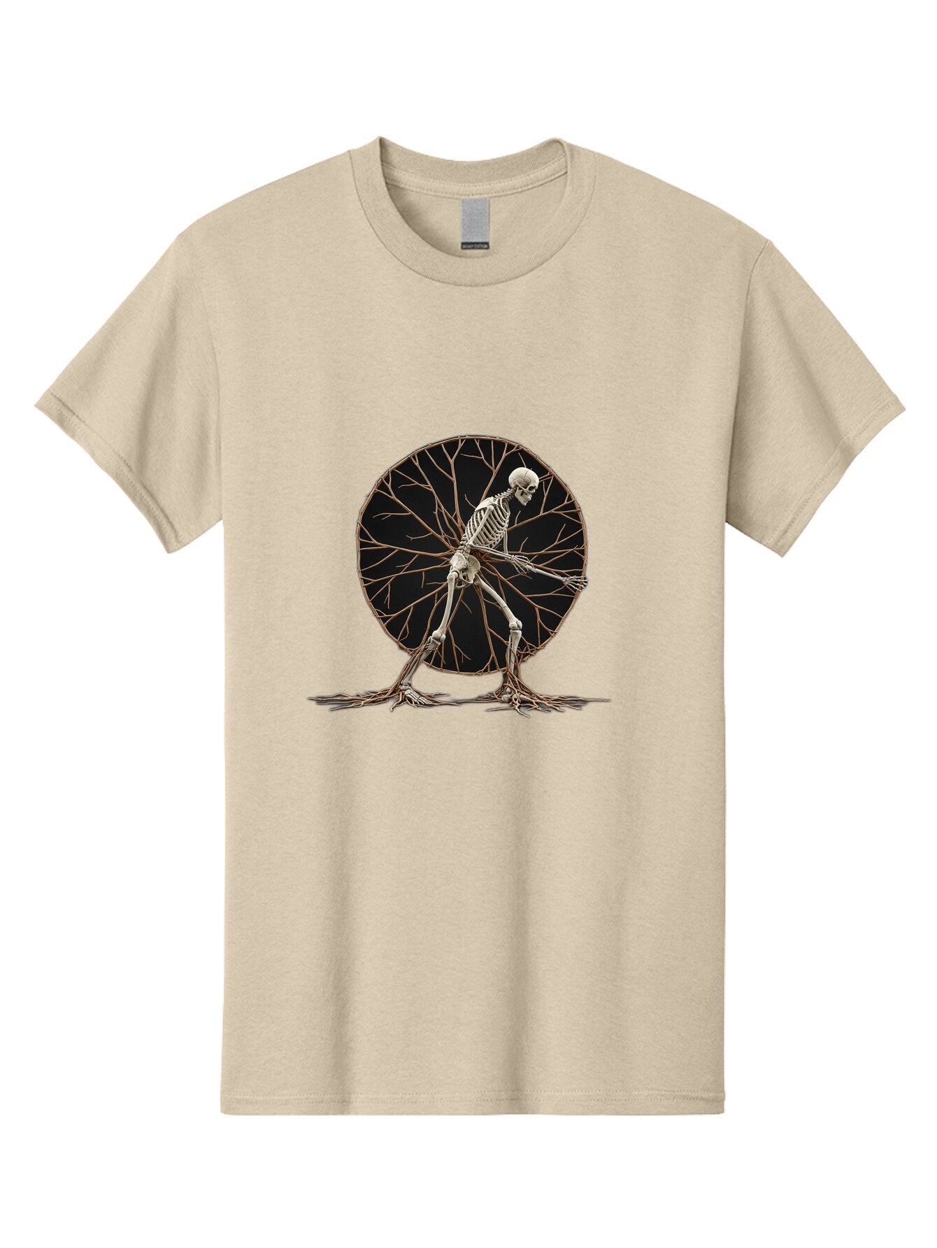 Skeleton-Tree-Man Men'S Graphic Tee, 100% Cotton, Comfortable Casual Summer Wear, Machine Washable, Vintage Camera, Old Camera, Antique Camera, Black Camera, Classic Photography, Photography Equipment, Nostalgic Device, Film Camera, Camera Art Bar498 9