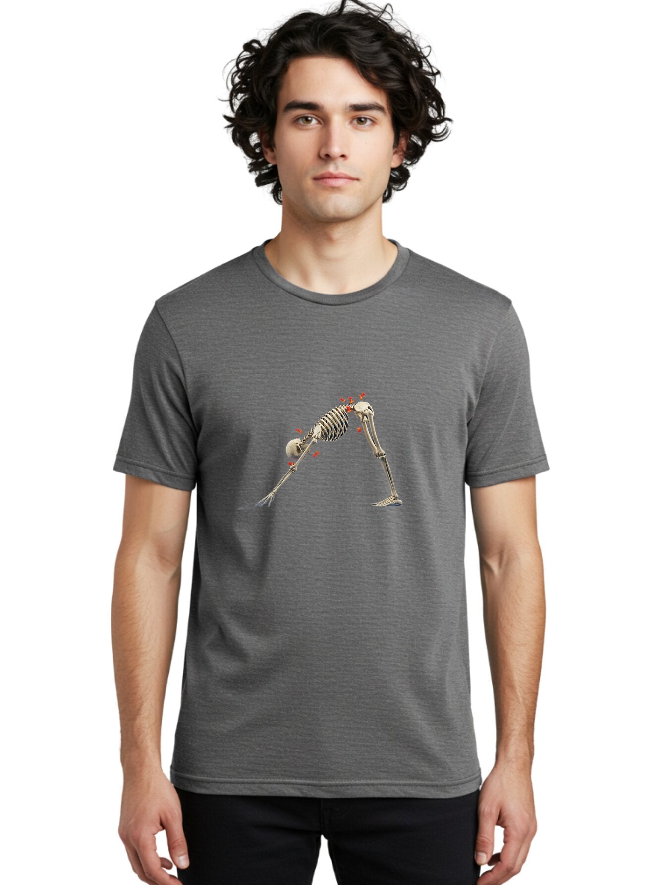 Skeleton-Yoga-1 Men'S Graphic Tee, 100% Cotton, Comfortable Casual Summer Wear, Machine Washable, Vintage Camera, Old Camera, Antique Camera, Black Camera, Classic Photography, Photography Equipment, Nostalgic Device, Film Camera, Camera Art Bar499 22
