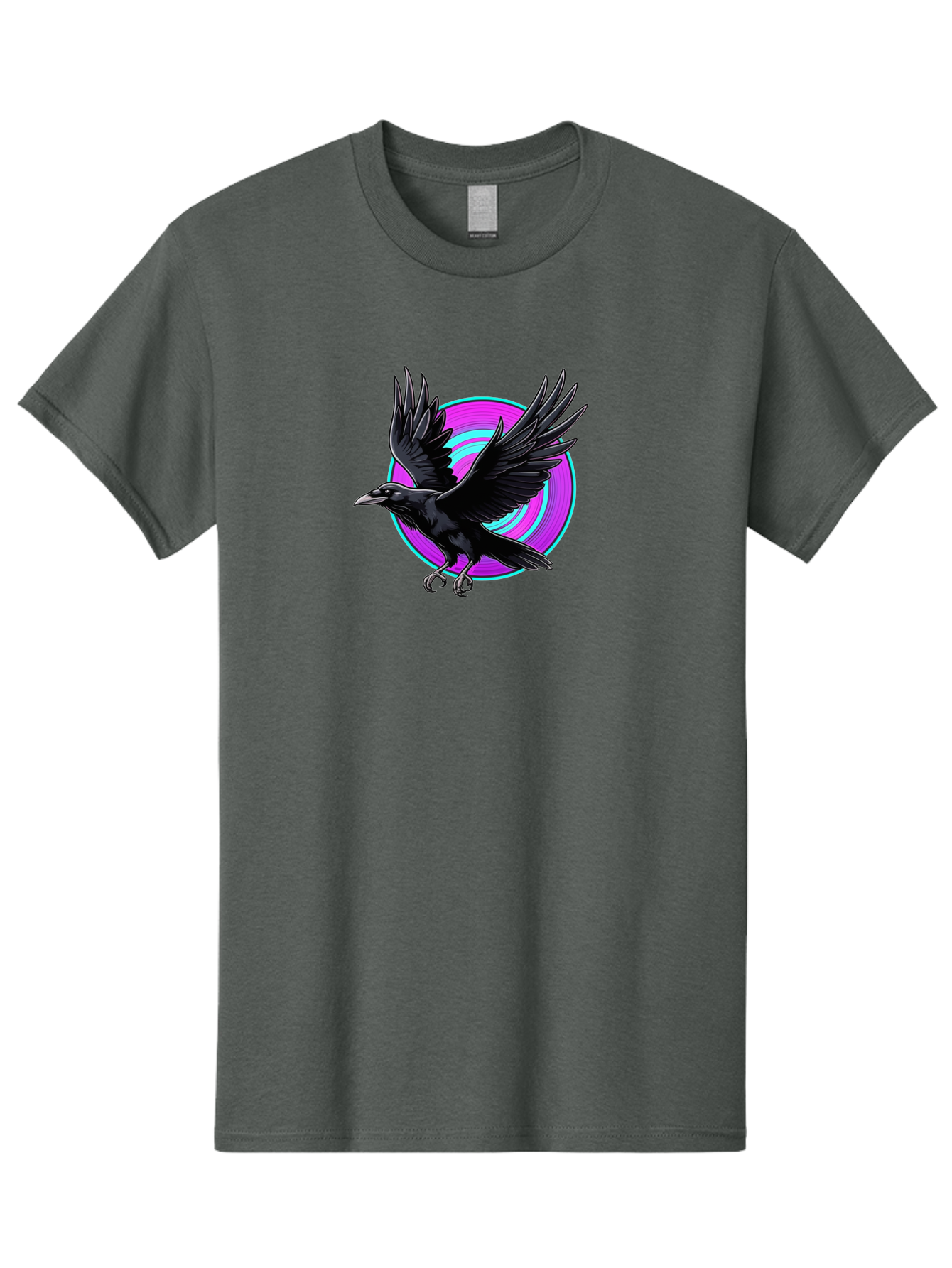 Crow-With-Spread-Wings Men'S Graphic Tee, 100% Cotton, Comfortable Casual Summer Wear, Machine Washable, Vintage Camera, Old Camera, Antique Camera, Black Camera, Classic Photography, Photography Equipment, Nostalgic Device, Film Camera, Bay105 6