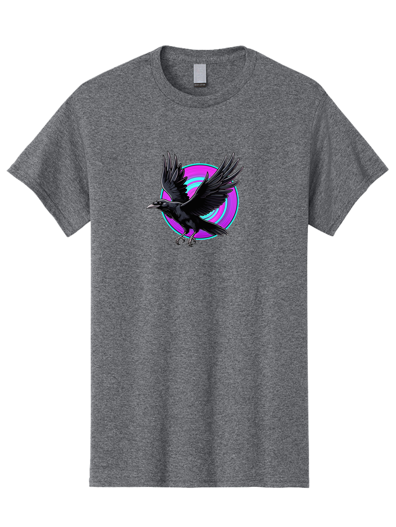 Crow-With-Spread-Wings Men'S Graphic Tee, 100% Cotton, Comfortable Casual Summer Wear, Machine Washable, Vintage Camera, Old Camera, Antique Camera, Black Camera, Classic Photography, Photography Equipment, Nostalgic Device, Film Camera, Bay105 10