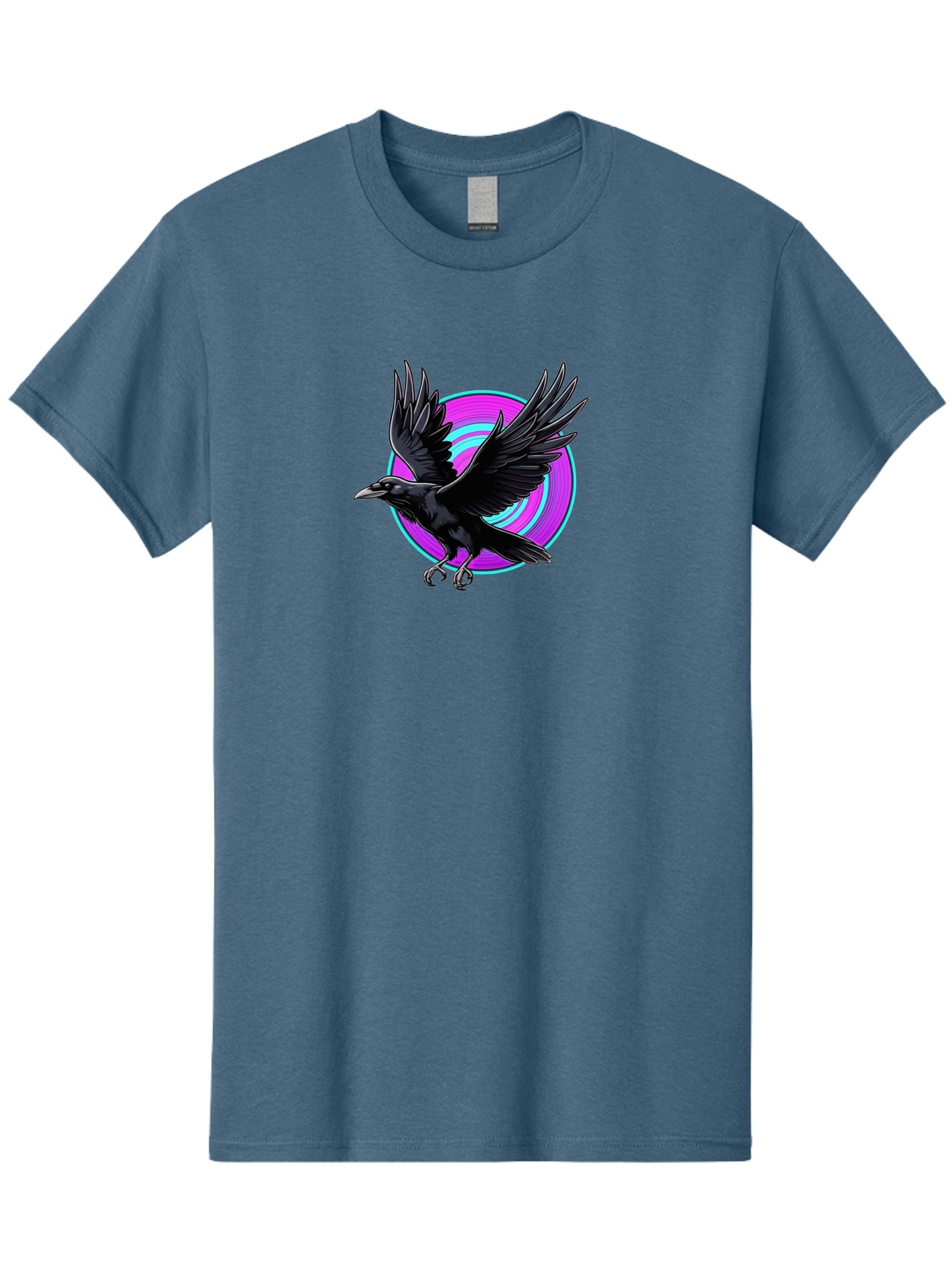 Crow-With-Spread-Wings Men'S Graphic Tee, 100% Cotton, Comfortable Casual Summer Wear, Machine Washable, Vintage Camera, Old Camera, Antique Camera, Black Camera, Classic Photography, Photography Equipment, Nostalgic Device, Film Camera, Bay105 15
