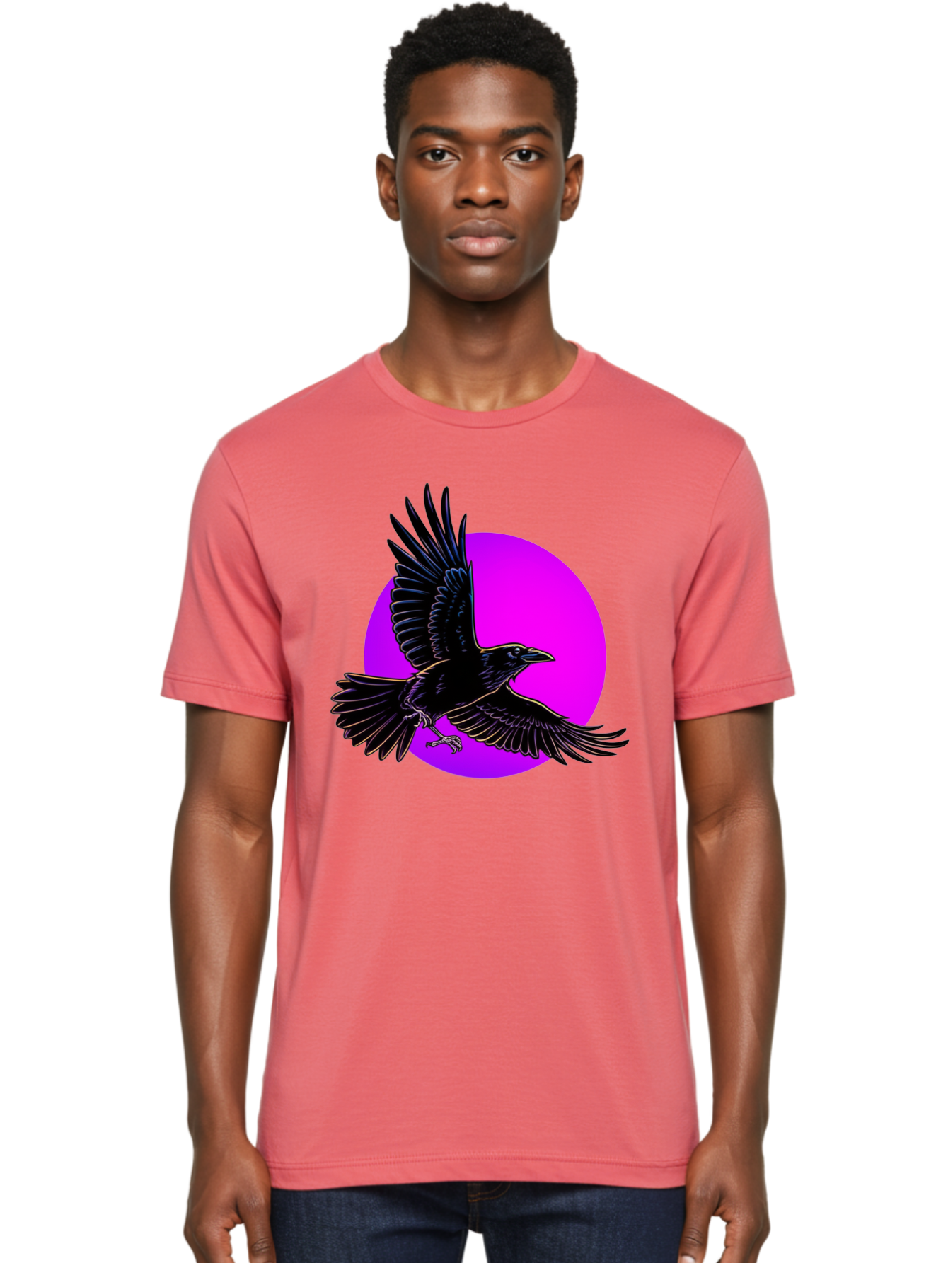 Crow Men'S Graphic Tee, 100% Cotton, Comfortable Casual Summer Wear, Machine Washable, Vintage Camera, Old Camera, Antique Camera, Black Camera, Classic Photography, Photography Equipment, Nostalgic Device, Film Camera, Camera Art Bay106 16