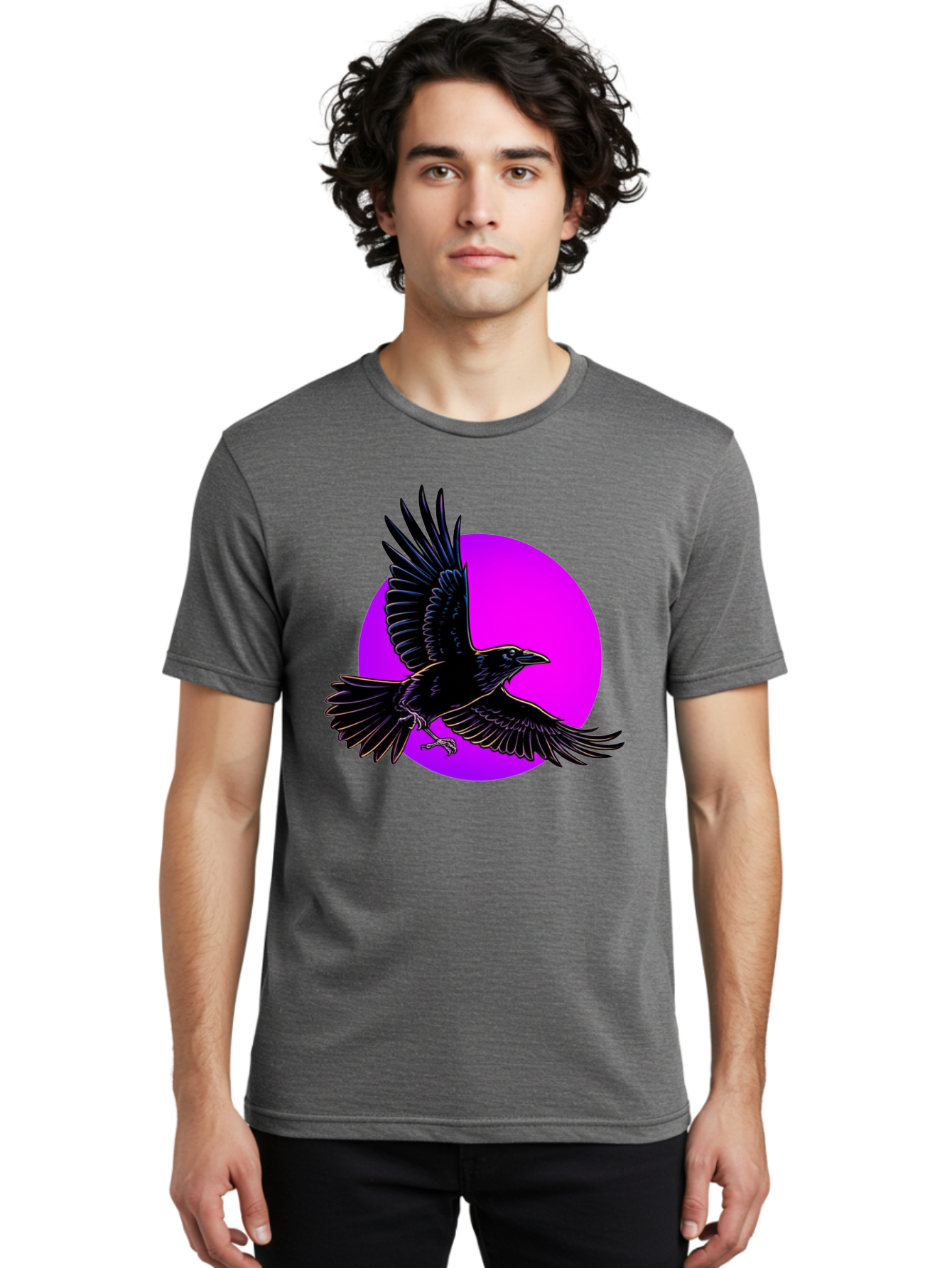 Crow Men'S Graphic Tee, 100% Cotton, Comfortable Casual Summer Wear, Machine Washable, Vintage Camera, Old Camera, Antique Camera, Black Camera, Classic Photography, Photography Equipment, Nostalgic Device, Film Camera, Camera Art Bay106 25