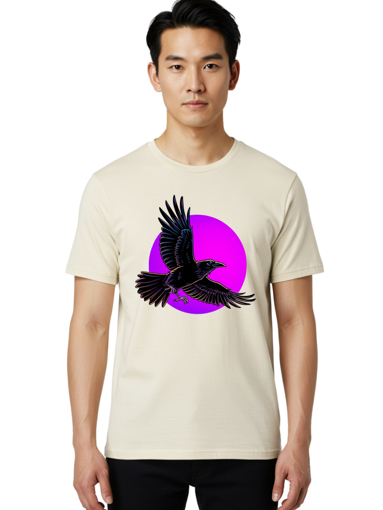 Crow Men'S Graphic Tee, 100% Cotton, Comfortable Casual Summer Wear, Machine Washable, Vintage Camera, Old Camera, Antique Camera, Black Camera, Classic Photography, Photography Equipment, Nostalgic Device, Film Camera, Camera Art Bay106 26