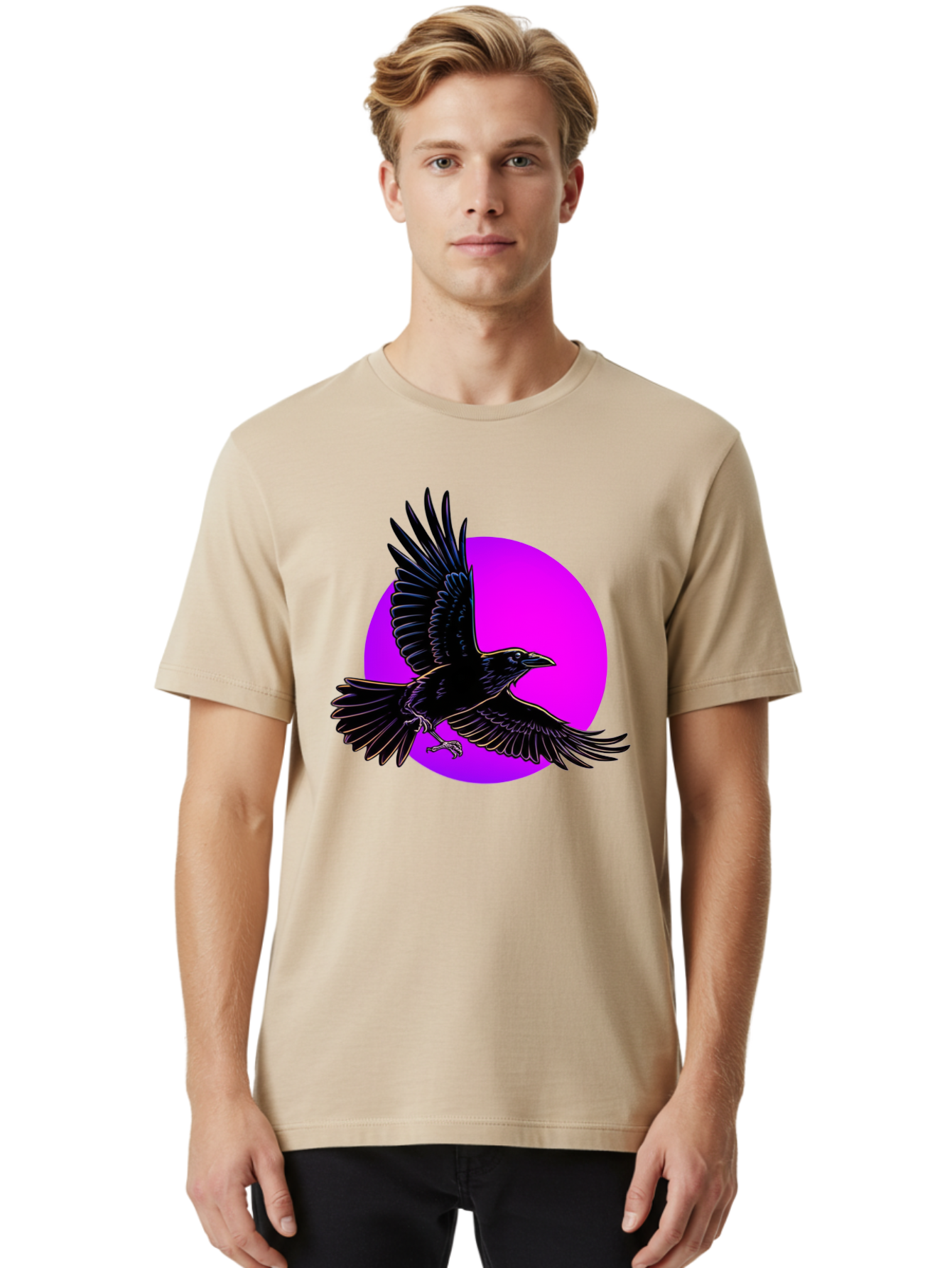 Crow Men'S Graphic Tee, 100% Cotton, Comfortable Casual Summer Wear, Machine Washable, Vintage Camera, Old Camera, Antique Camera, Black Camera, Classic Photography, Photography Equipment, Nostalgic Device, Film Camera, Camera Art Bay106 18