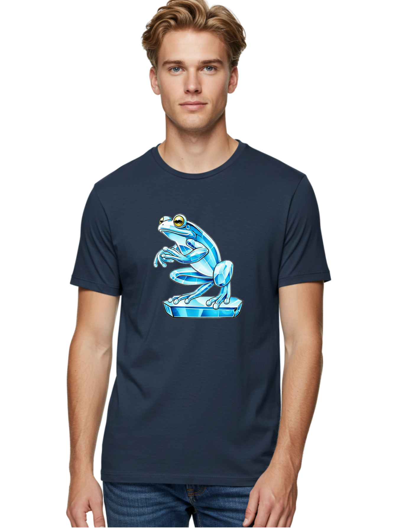 Crystal-Frog-1 Men'S Graphic Tee, 100% Cotton, Comfortable Casual Summer Wear, Machine Washable, Vintage Camera, Old Camera, Antique Camera, Black Camera, Classic Photography, Photography Equipment, Nostalgic Device, Film Camera, Camera Art Bay109 29