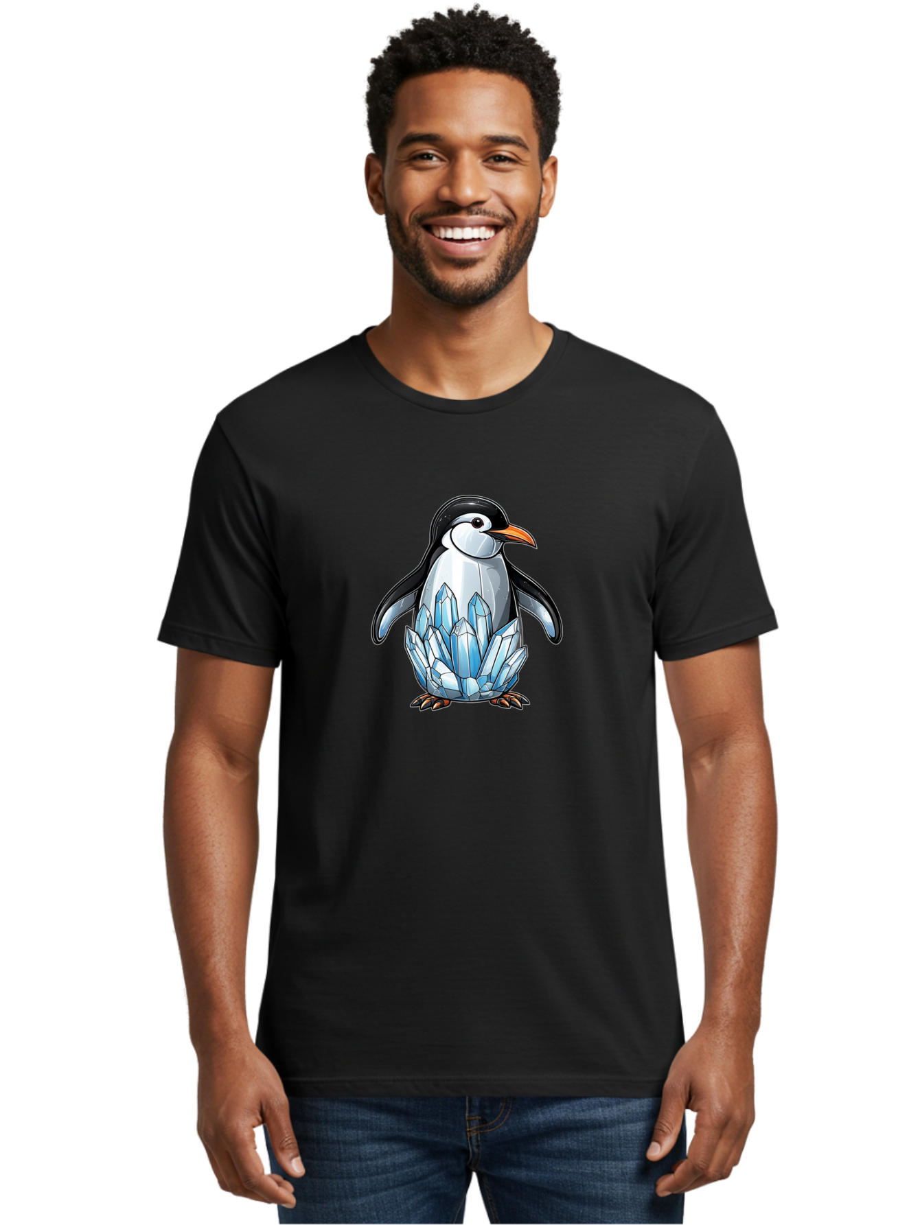 Crystal-Penguin-1 Men'S Graphic Tee, 100% Cotton, Comfortable Casual Summer Wear, Machine Washable, Vintage Camera, Old Camera, Antique Camera, Black Camera, Classic Photography, Photography Equipment, Nostalgic Device, Film Camera, Camera Art Bay114 29