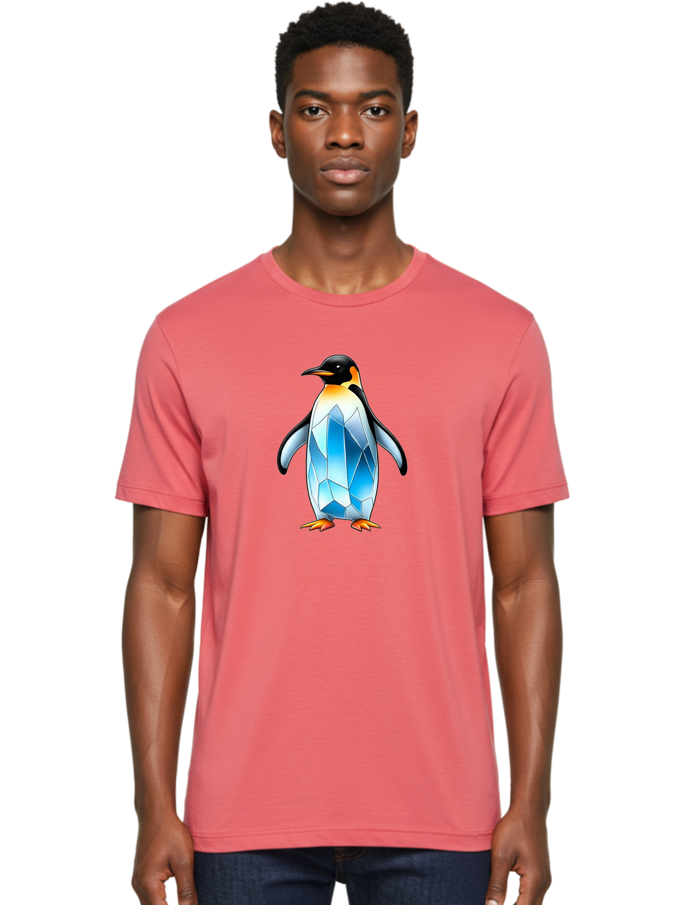 Crystal-Penguin-2 Men'S Graphic Tee, 100% Cotton, Comfortable Casual Summer Wear, Machine Washable, Vintage Camera, Old Camera, Antique Camera, Black Camera, Classic Photography, Photography Equipment, Nostalgic Device, Film Camera, Camera Art Bay115 17