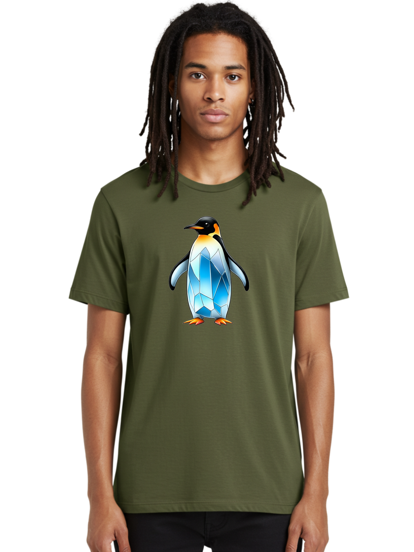 Crystal-Penguin-2 Men'S Graphic Tee, 100% Cotton, Comfortable Casual Summer Wear, Machine Washable, Vintage Camera, Old Camera, Antique Camera, Black Camera, Classic Photography, Photography Equipment, Nostalgic Device, Film Camera, Camera Art Bay115 25
