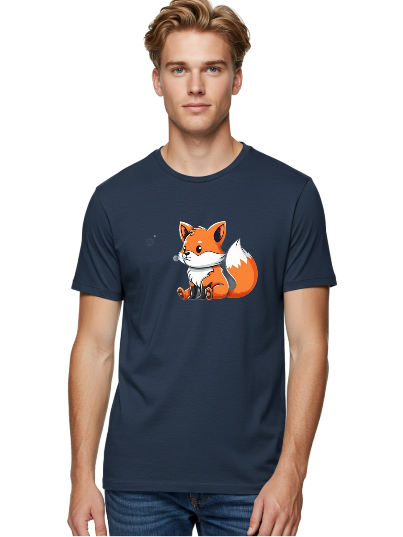 Cute-Cartoon-Fox-1 Men'S Graphic Tee, 100% Cotton, Comfortable Casual Summer Wear, Machine Washable, Vintage Camera, Old Camera, Antique Camera, Black Camera, Classic Photography, Photography Equipment, Nostalgic Device, Film Camera, Bay132 18