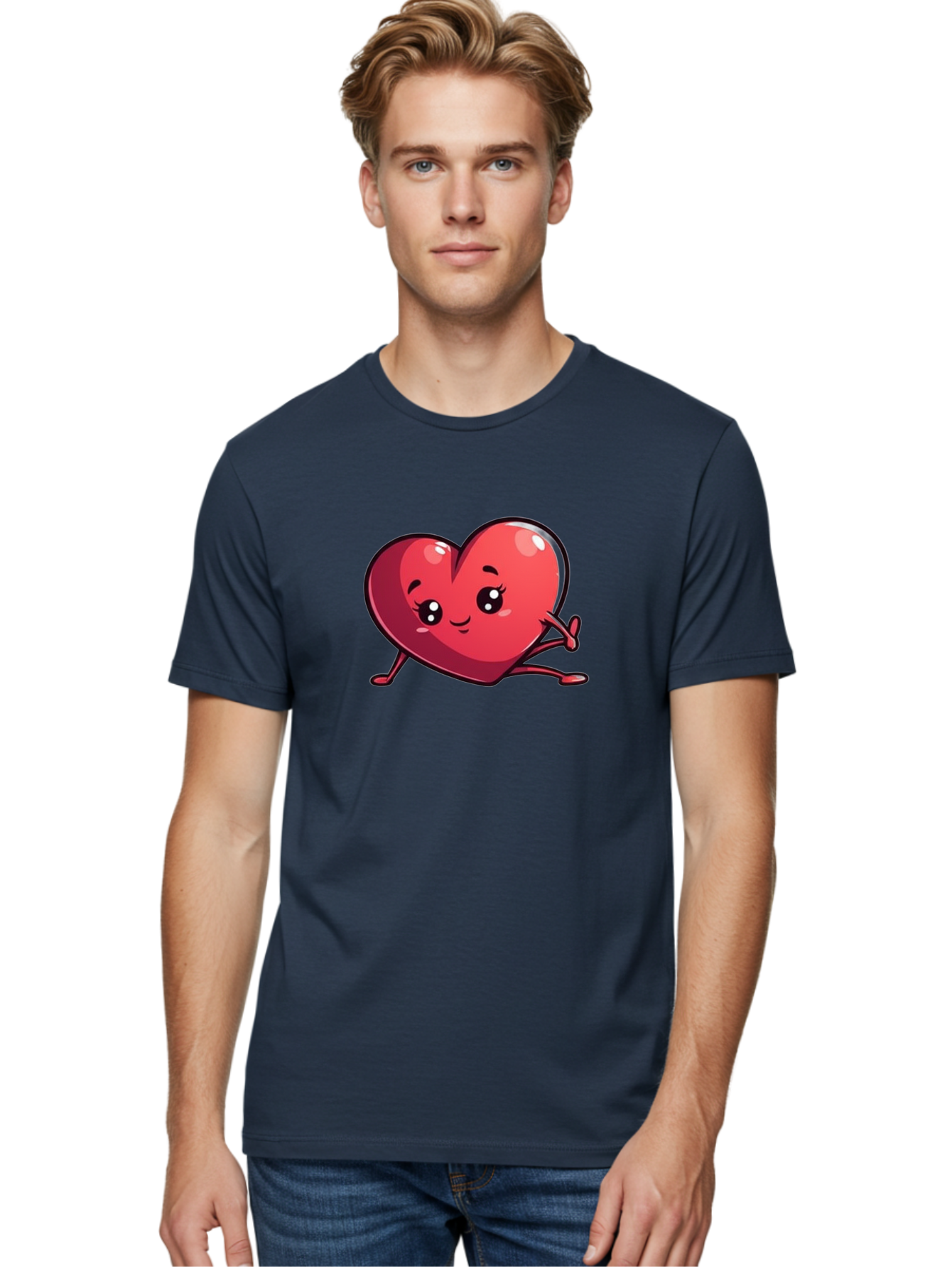 Cute-Heart-Character Men'S Graphic Tee, 100% Cotton, Comfortable Casual Summer Wear, Machine Washable, Vintage Camera, Old Camera, Antique Camera, Black Camera, Classic Photography, Photography Equipment, Nostalgic Device, Film Camera, Bay134 29