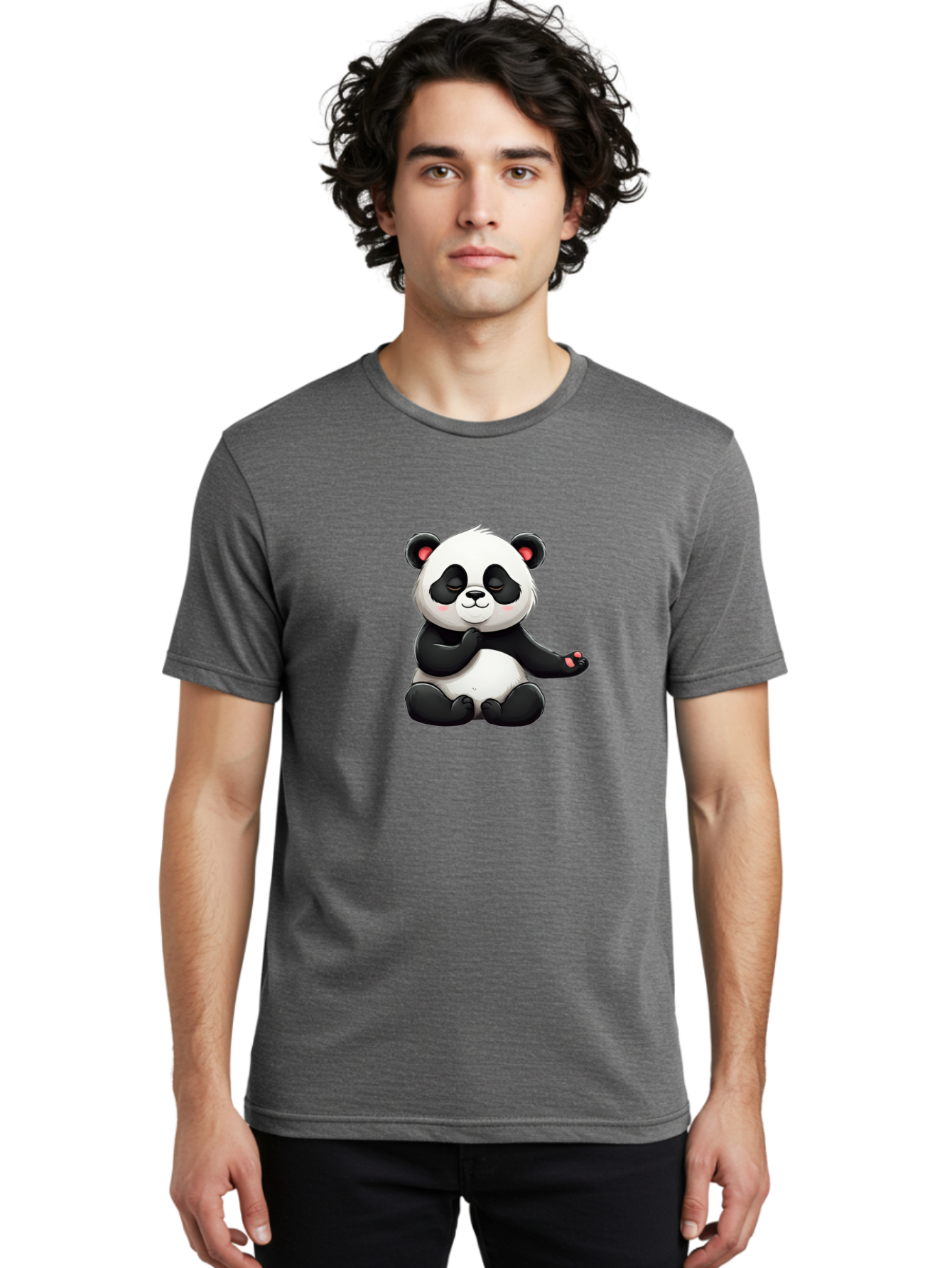 Cute-Panda-1 Men'S Graphic Tee, 100% Cotton, Comfortable Casual Summer Wear, Machine Washable, Vintage Camera, Old Camera, Antique Camera, Black Camera, Classic Photography, Photography Equipment, Nostalgic Device, Film Camera, Camera Art Bay135 24