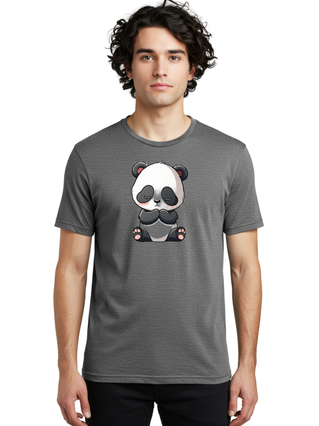 Cute-Panda-2 Men'S Graphic Tee, 100% Cotton, Comfortable Casual Summer Wear, Machine Washable, Vintage Camera, Old Camera, Antique Camera, Black Camera, Classic Photography, Photography Equipment, Nostalgic Device, Film Camera, Camera Art Bay136 25