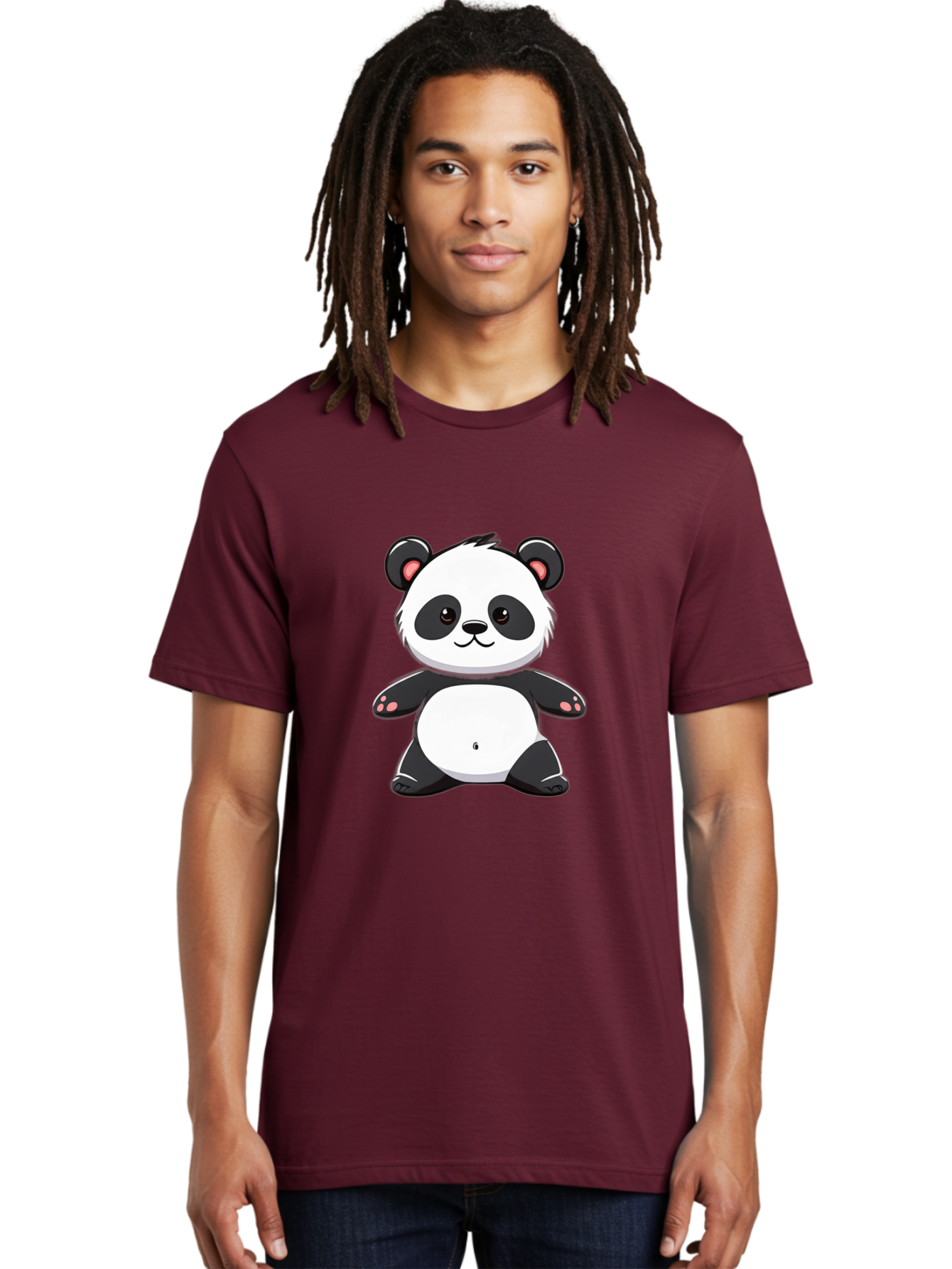 Cute-Panda-3 Men'S Graphic Tee, 100% Cotton, Comfortable Casual Summer Wear, Machine Washable, Vintage Camera, Old Camera, Antique Camera, Black Camera, Classic Photography, Photography Equipment, Nostalgic Device, Film Camera, Camera Art Bay137 25