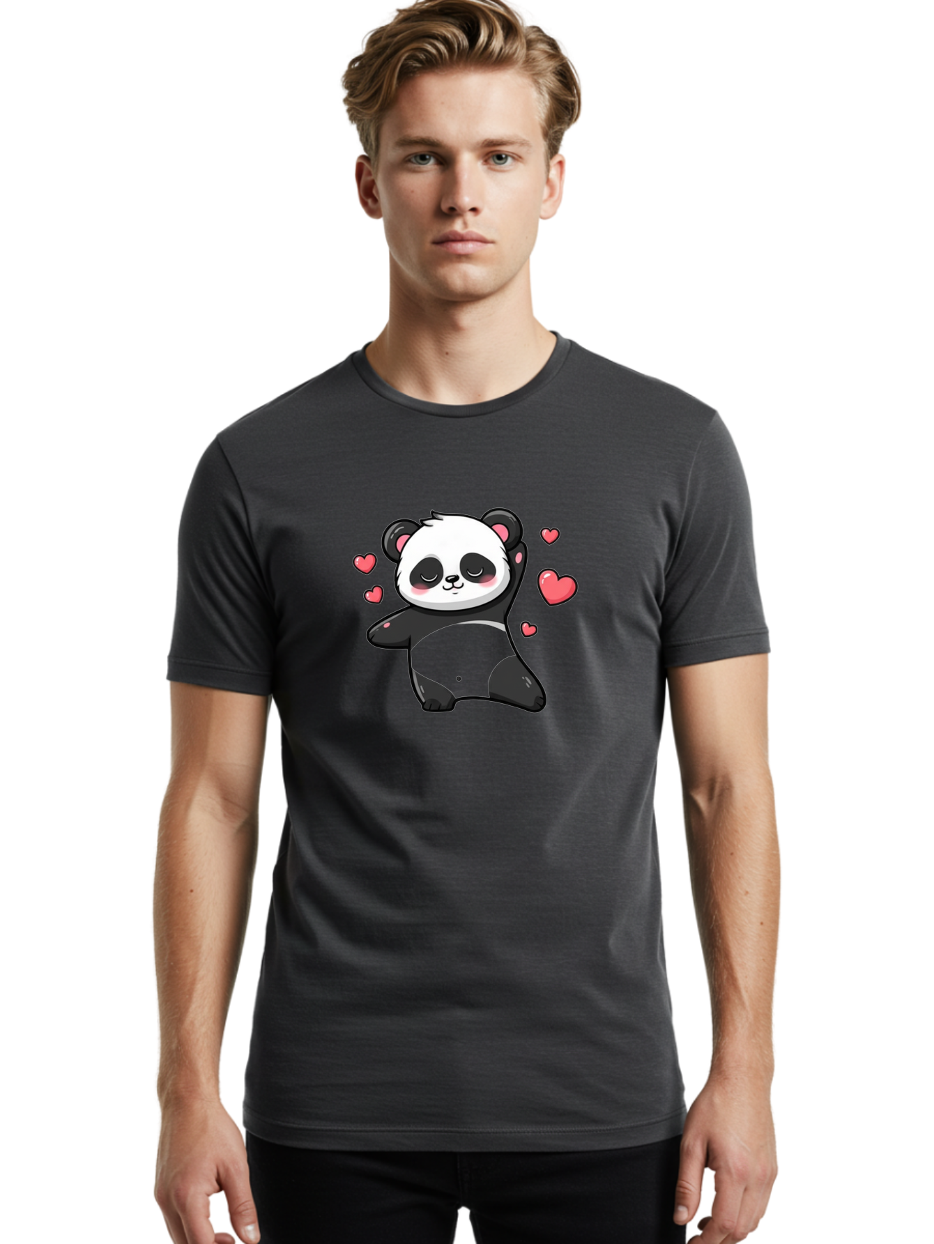 Cute-Panda-4 Men'S Graphic Tee, 100% Cotton, Comfortable Casual Summer Wear, Machine Washable, Vintage Camera, Old Camera, Antique Camera, Black Camera, Classic Photography, Photography Equipment, Nostalgic Device, Film Camera, Camera Art Bay138 25
