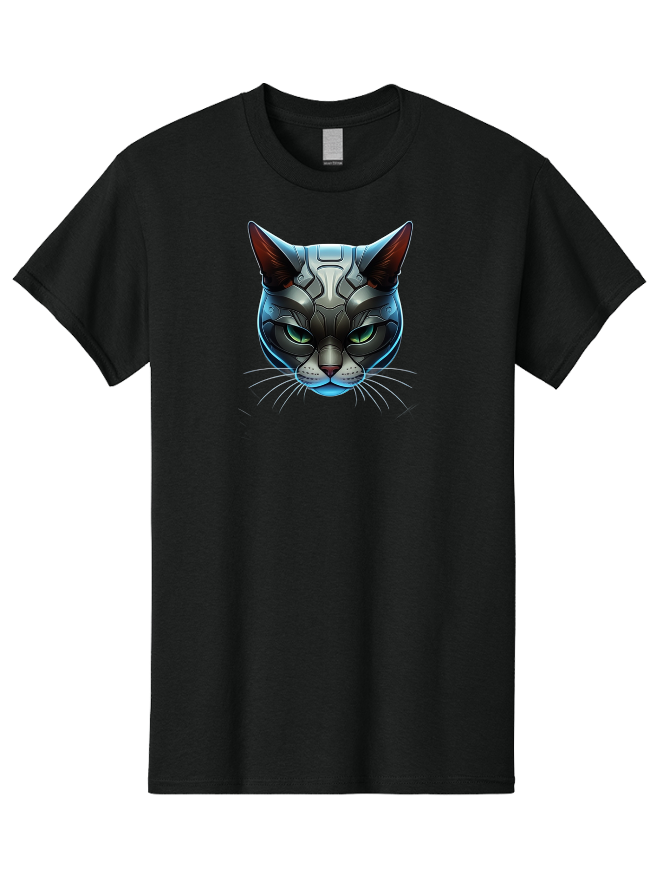 Cybernetic-Cat-Head Men'S Graphic Tee, 100% Cotton, Comfortable Casual Summer Wear, Machine Washable, Vintage Camera, Old Camera, Antique Camera, Black Camera, Classic Photography, Photography Equipment, Nostalgic Device, Film Camera, Bay146 14