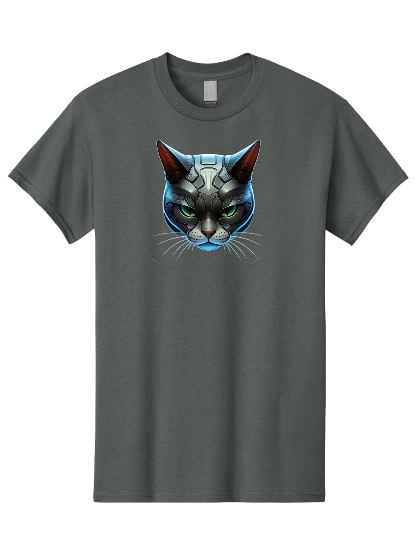 Cybernetic-Cat-Head Men'S Graphic Tee, 100% Cotton, Comfortable Casual Summer Wear, Machine Washable, Vintage Camera, Old Camera, Antique Camera, Black Camera, Classic Photography, Photography Equipment, Nostalgic Device, Film Camera, Bay146 12