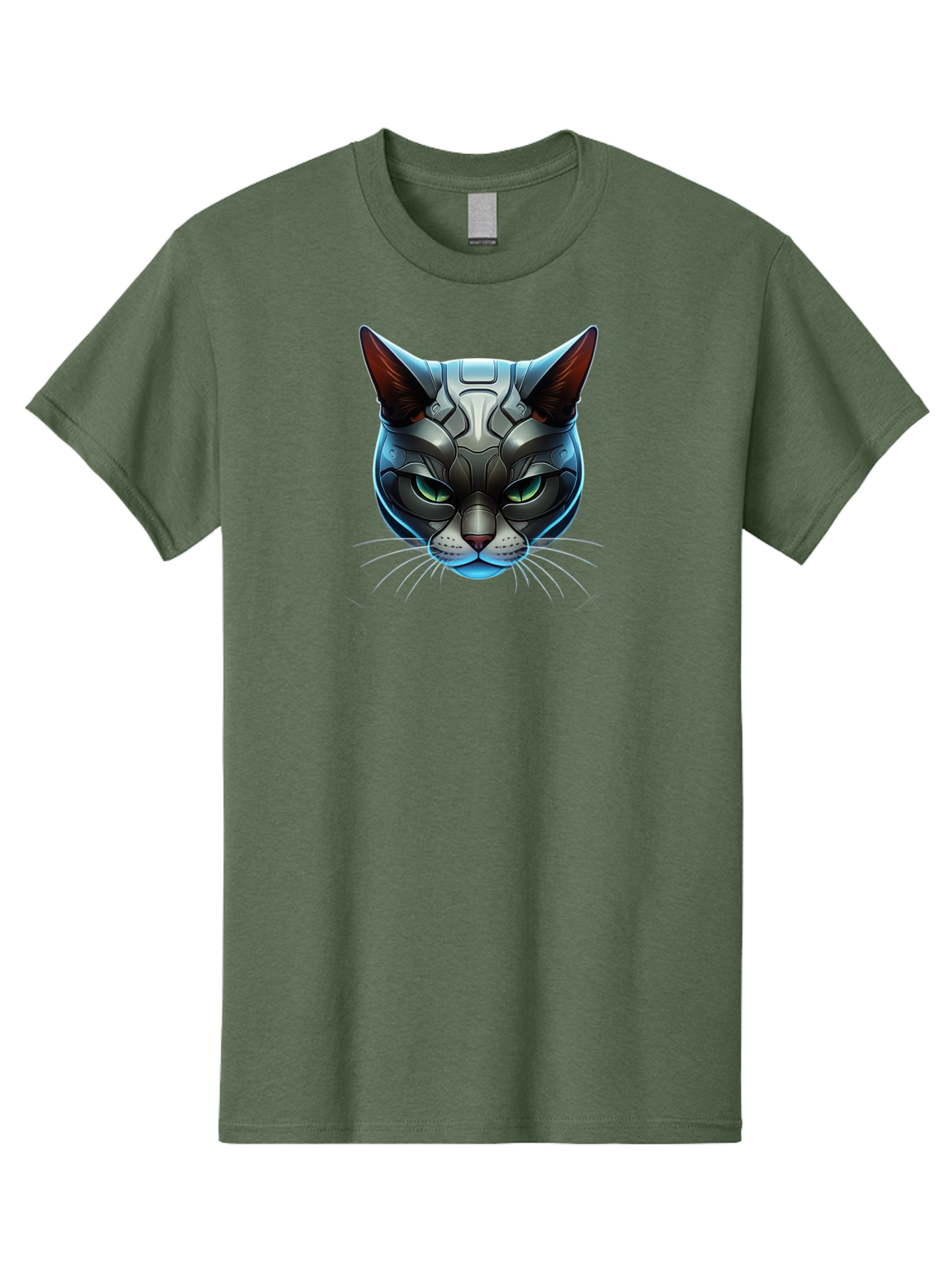 Cybernetic-Cat-Head Men'S Graphic Tee, 100% Cotton, Comfortable Casual Summer Wear, Machine Washable, Vintage Camera, Old Camera, Antique Camera, Black Camera, Classic Photography, Photography Equipment, Nostalgic Device, Film Camera, Bay146 10