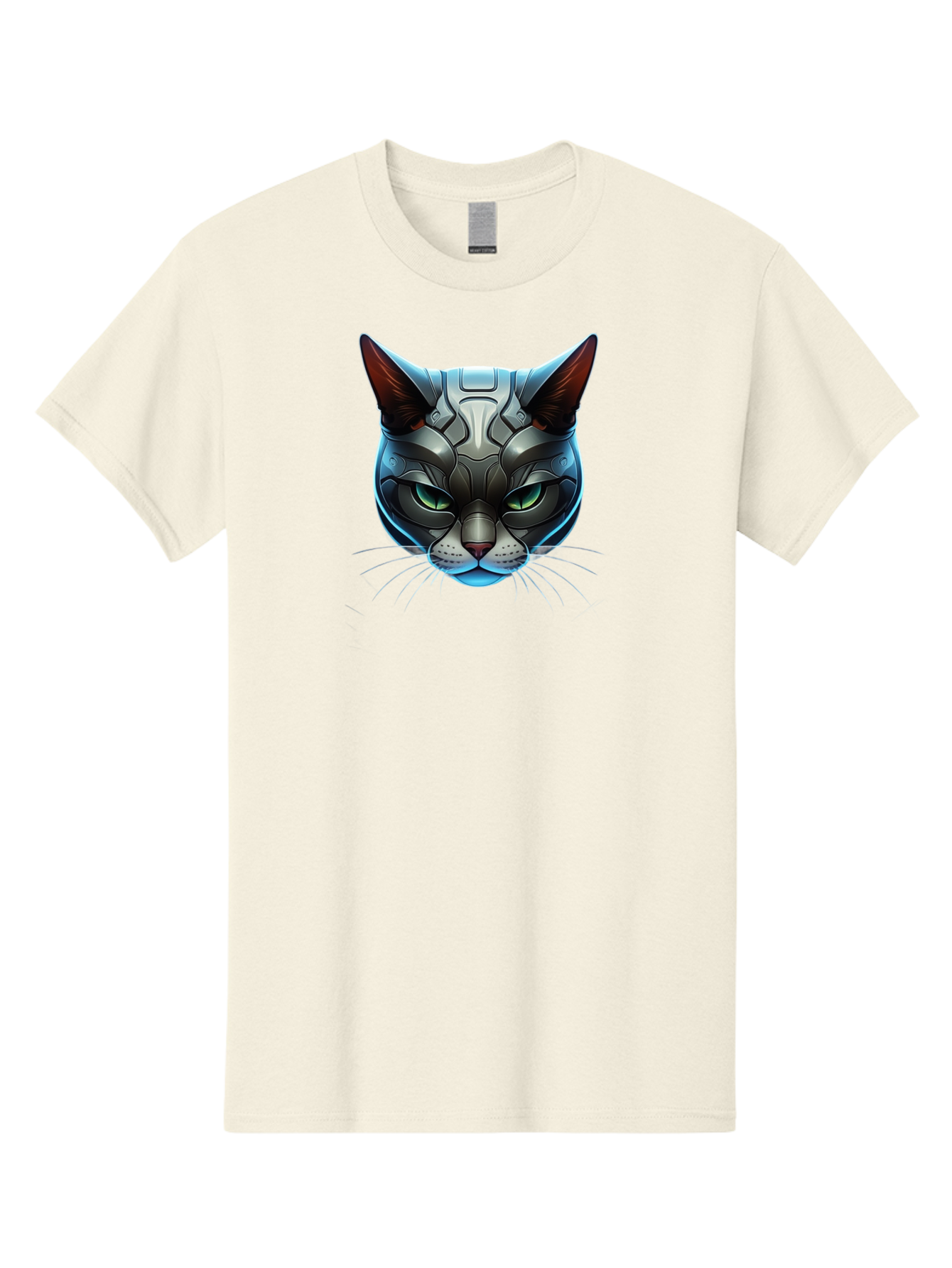 Cybernetic-Cat-Head Men'S Graphic Tee, 100% Cotton, Comfortable Casual Summer Wear, Machine Washable, Vintage Camera, Old Camera, Antique Camera, Black Camera, Classic Photography, Photography Equipment, Nostalgic Device, Film Camera, Bay146 6