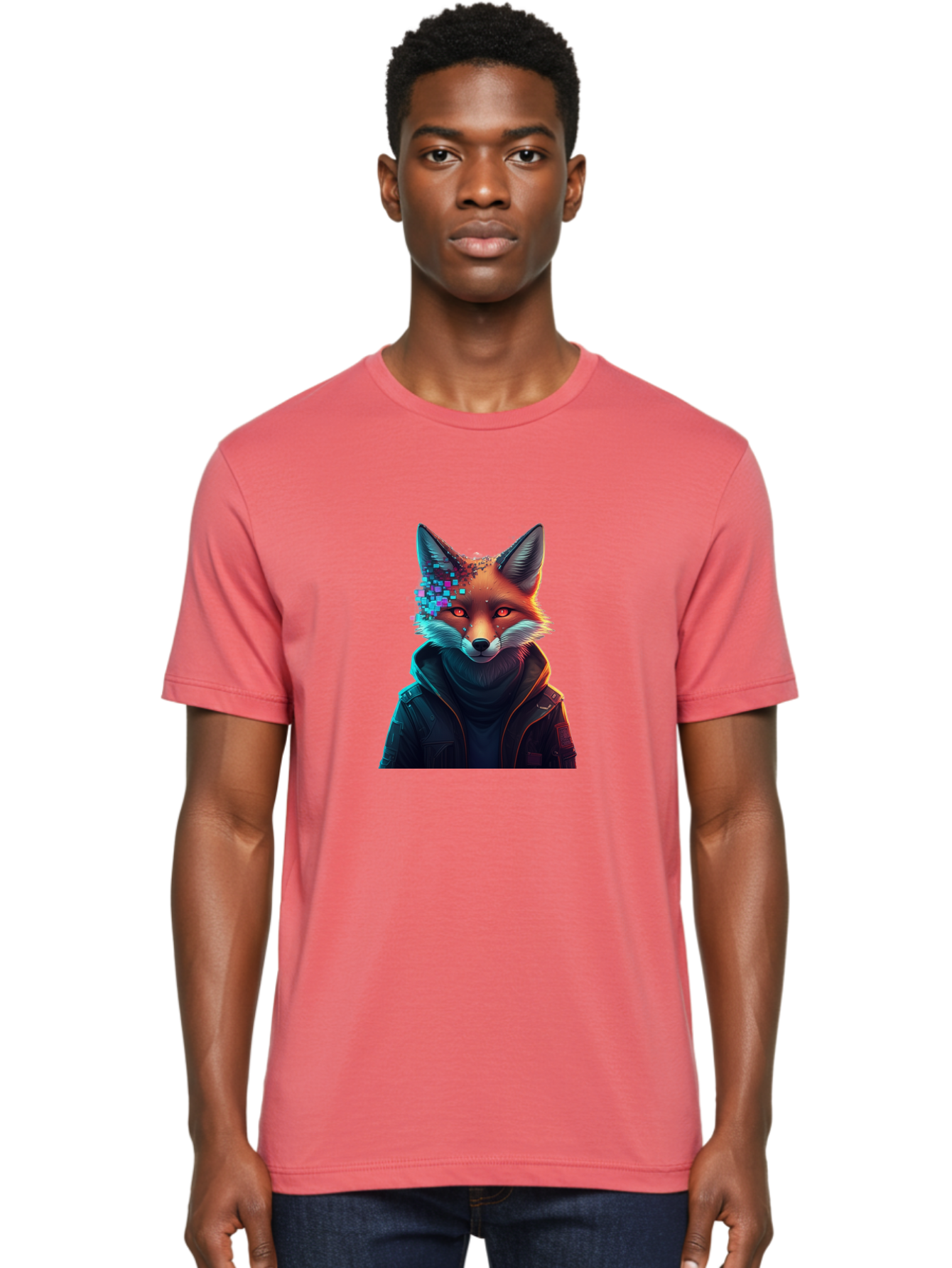 Cyberpunk-Fox Men'S Graphic Tee, 100% Cotton, Comfortable Casual Summer Wear, Machine Washable, Vintage Camera, Old Camera, Antique Camera, Black Camera, Classic Photography, Photography Equipment, Nostalgic Device, Film Camera, Camera Art Bay149 17