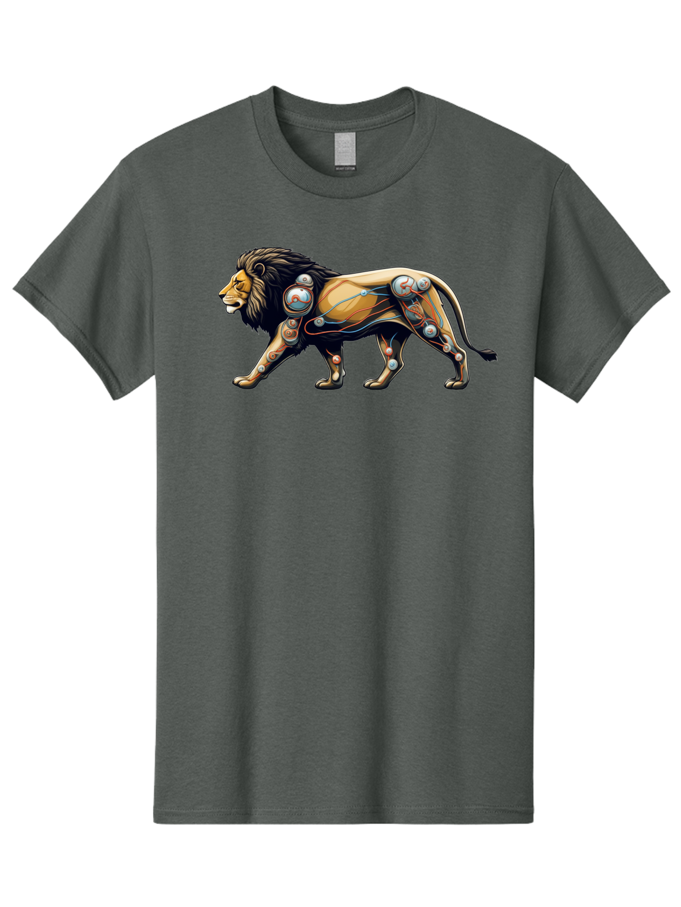 Cyborg-Lion Men'S Graphic Tee, 100% Cotton, Comfortable Casual Summer Wear, Machine Washable, Vintage Camera, Old Camera, Antique Camera, Black Camera, Classic Photography, Photography Equipment, Nostalgic Device, Film Camera, Camera Art Bay150 14