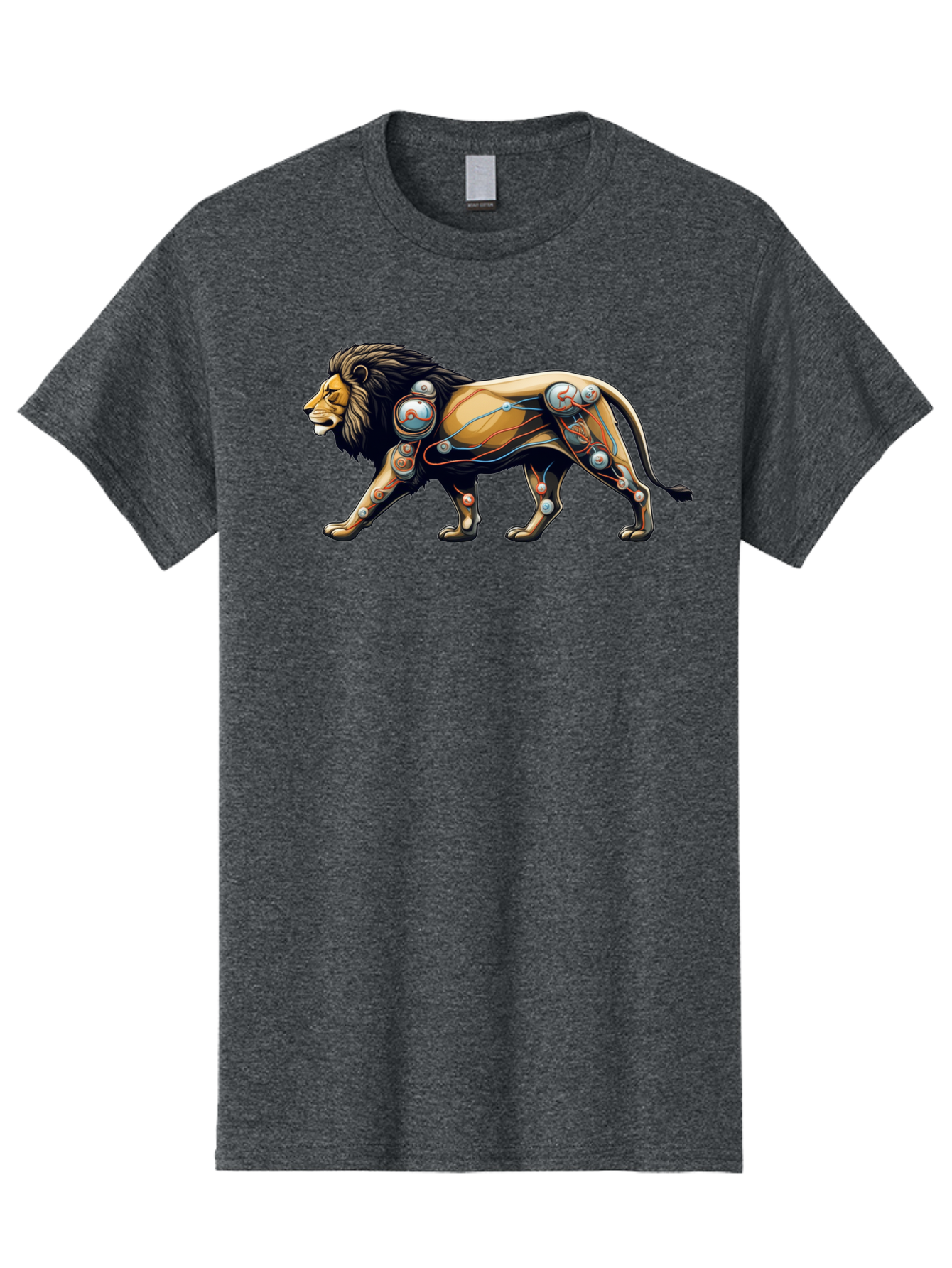Cyborg-Lion Men'S Graphic Tee, 100% Cotton, Comfortable Casual Summer Wear, Machine Washable, Vintage Camera, Old Camera, Antique Camera, Black Camera, Classic Photography, Photography Equipment, Nostalgic Device, Film Camera, Camera Art Bay150 11