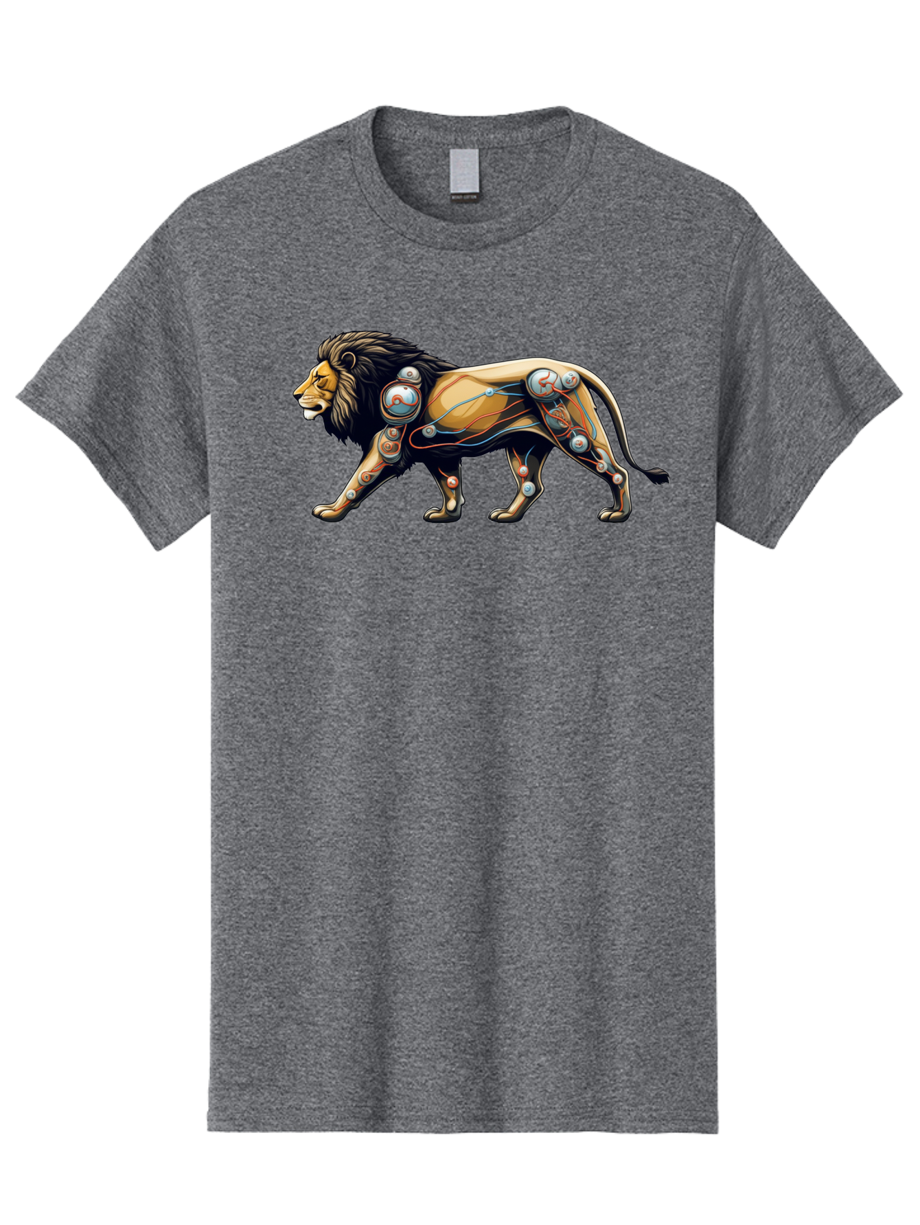 Cyborg-Lion Men'S Graphic Tee, 100% Cotton, Comfortable Casual Summer Wear, Machine Washable, Vintage Camera, Old Camera, Antique Camera, Black Camera, Classic Photography, Photography Equipment, Nostalgic Device, Film Camera, Camera Art Bay150 4