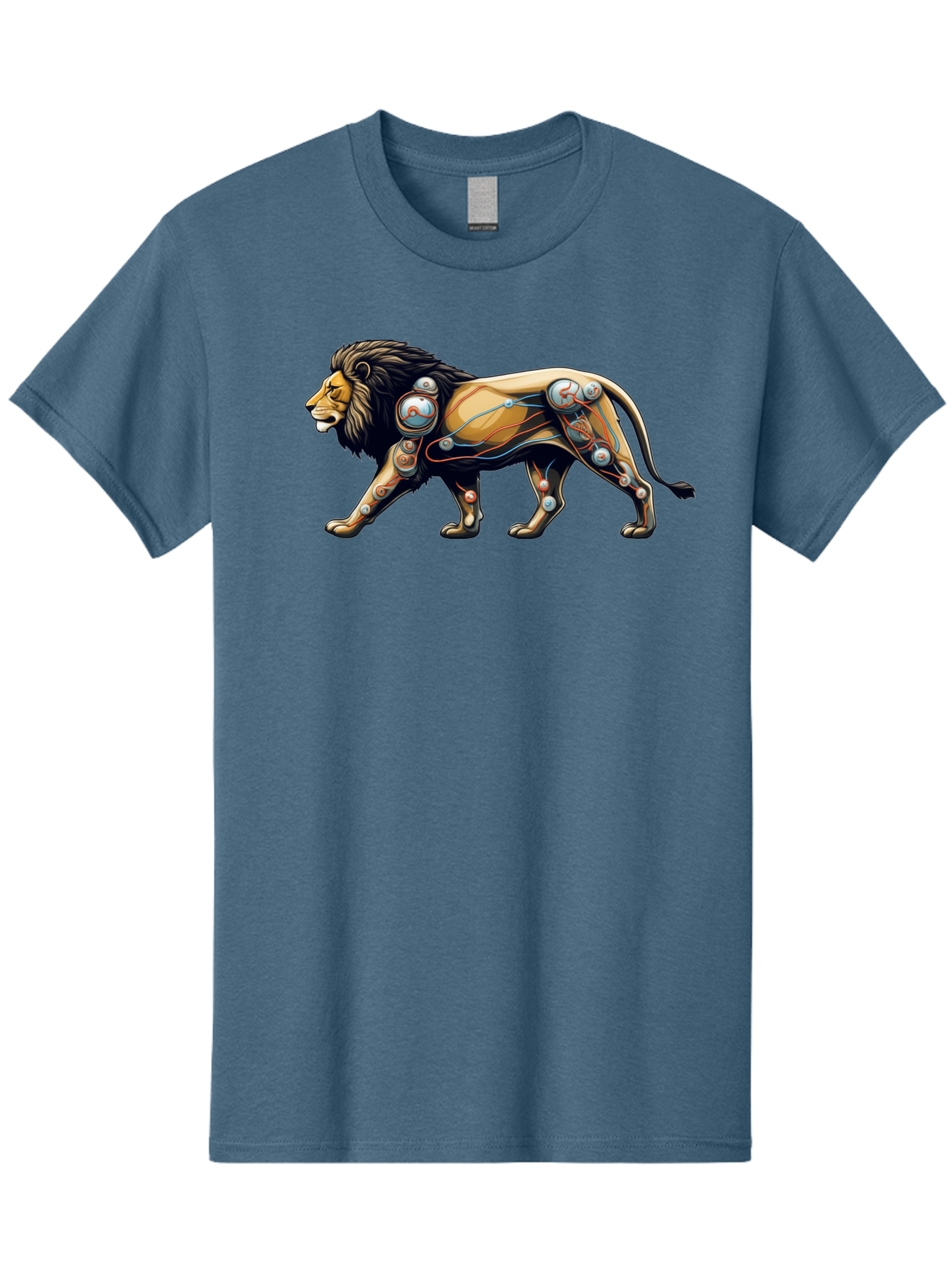 Cyborg-Lion Men'S Graphic Tee, 100% Cotton, Comfortable Casual Summer Wear, Machine Washable, Vintage Camera, Old Camera, Antique Camera, Black Camera, Classic Photography, Photography Equipment, Nostalgic Device, Film Camera, Camera Art Bay150 13