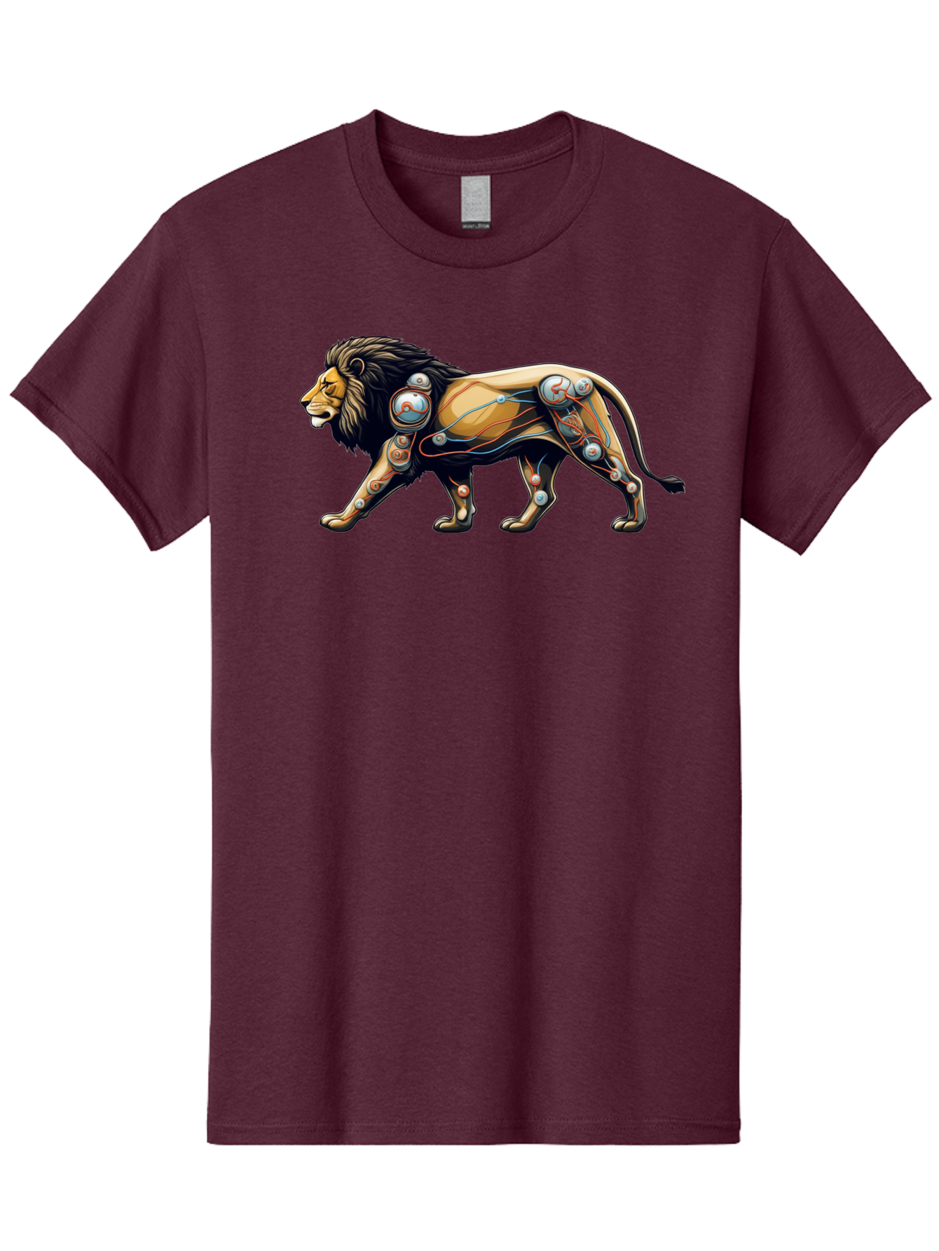 Cyborg-Lion Men'S Graphic Tee, 100% Cotton, Comfortable Casual Summer Wear, Machine Washable, Vintage Camera, Old Camera, Antique Camera, Black Camera, Classic Photography, Photography Equipment, Nostalgic Device, Film Camera, Camera Art Bay150 6