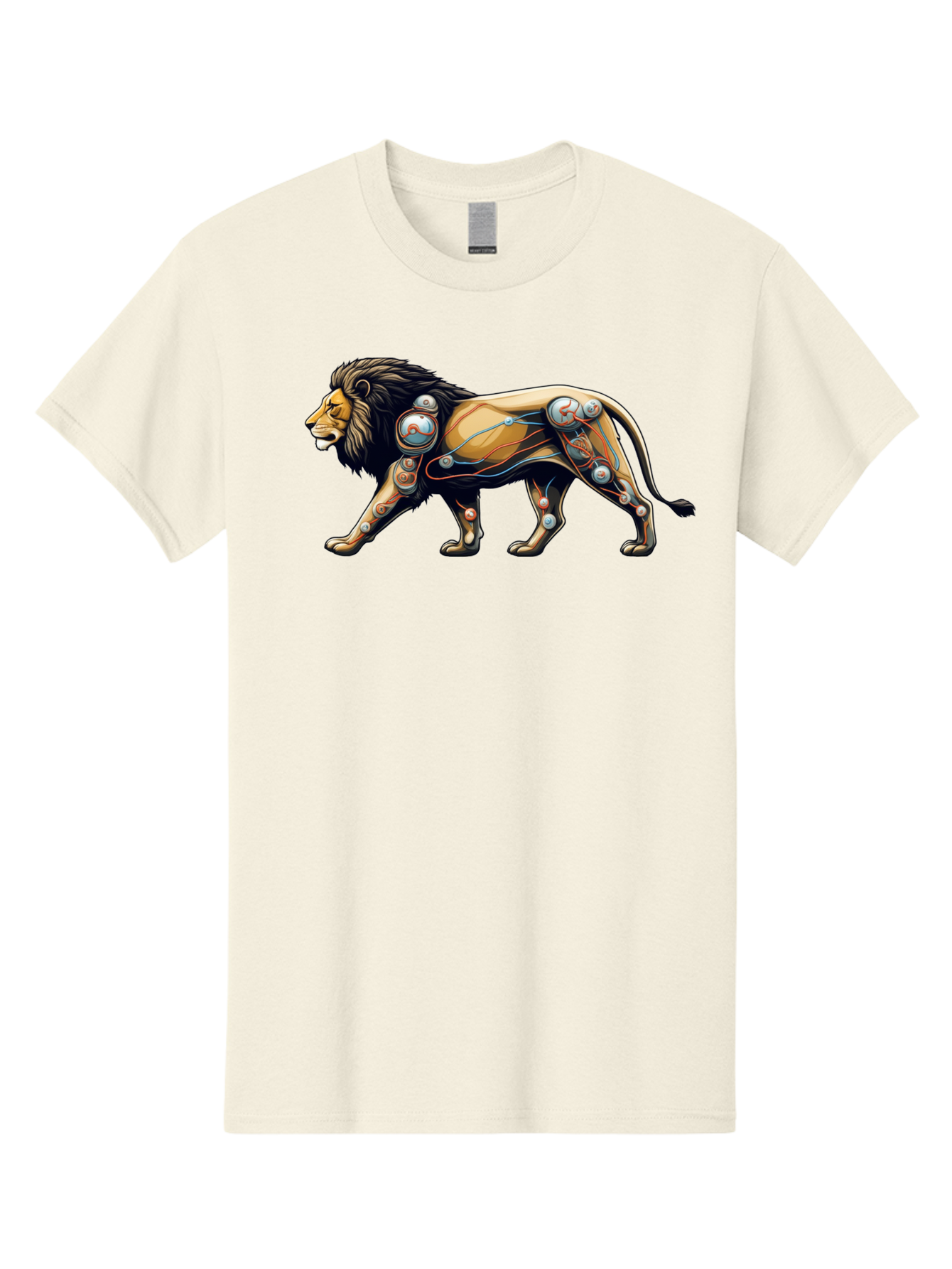 Cyborg-Lion Men'S Graphic Tee, 100% Cotton, Comfortable Casual Summer Wear, Machine Washable, Vintage Camera, Old Camera, Antique Camera, Black Camera, Classic Photography, Photography Equipment, Nostalgic Device, Film Camera, Camera Art Bay150