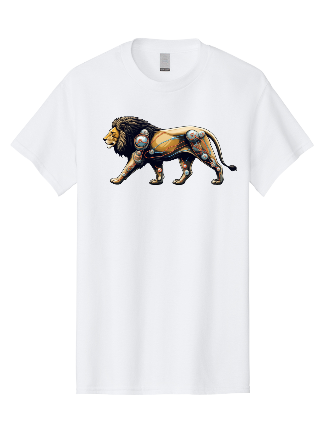 Cyborg-Lion Men'S Graphic Tee, 100% Cotton, Comfortable Casual Summer Wear, Machine Washable, Vintage Camera, Old Camera, Antique Camera, Black Camera, Classic Photography, Photography Equipment, Nostalgic Device, Film Camera, Camera Art Bay150 15