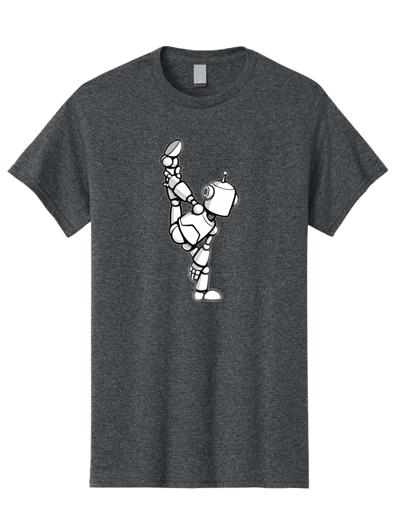 Dabbing-Robot-1 Men'S Graphic Tee, 100% Cotton, Comfortable Casual Summer Wear, Machine Washable, Vintage Camera, Old Camera, Antique Camera, Black Camera, Classic Photography, Photography Equipment, Nostalgic Device, Film Camera, Camera Art Bay154 4