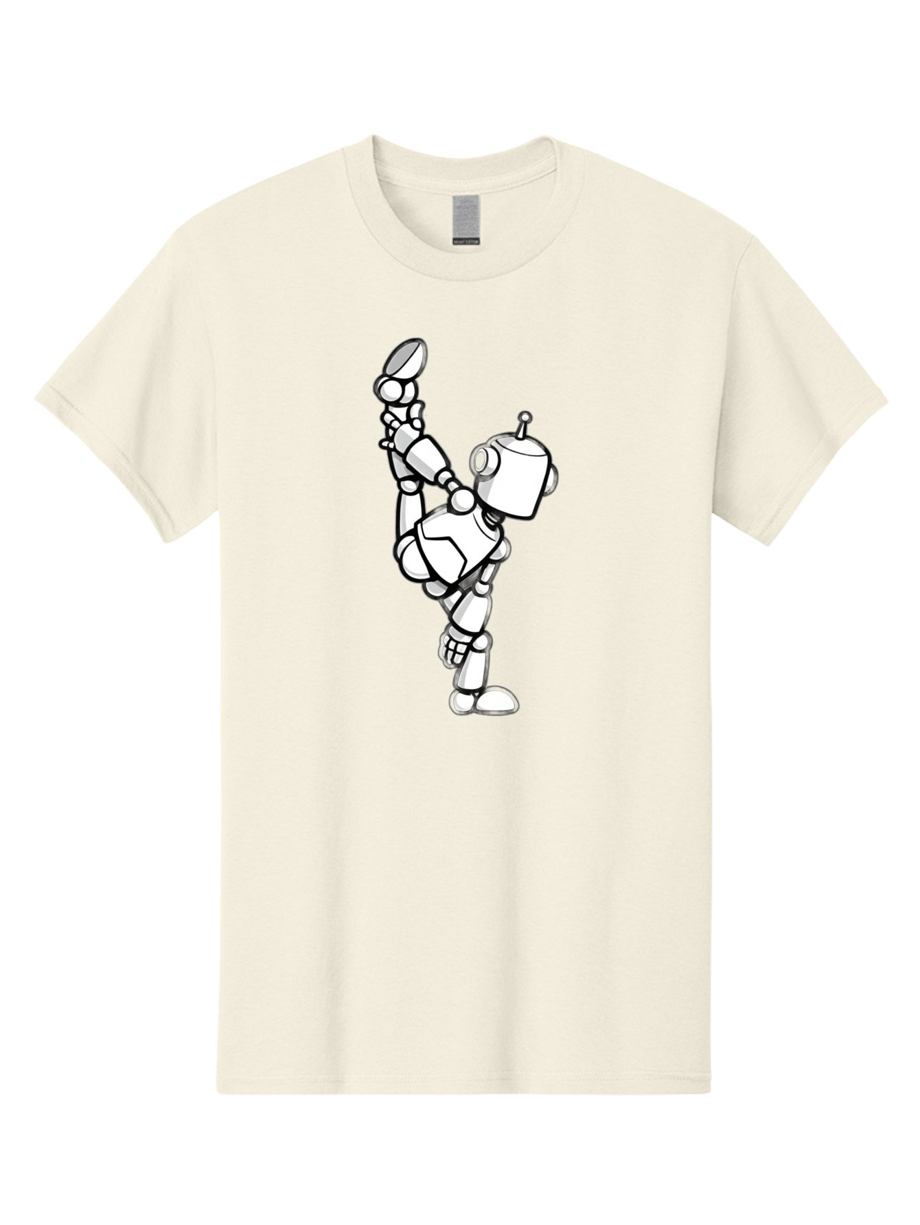 Dabbing-Robot-1 Men'S Graphic Tee, 100% Cotton, Comfortable Casual Summer Wear, Machine Washable, Vintage Camera, Old Camera, Antique Camera, Black Camera, Classic Photography, Photography Equipment, Nostalgic Device, Film Camera, Camera Art Bay154